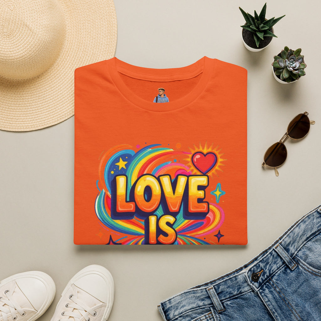 Love Is My Religion Retro Rainbow Graphic T-shirt