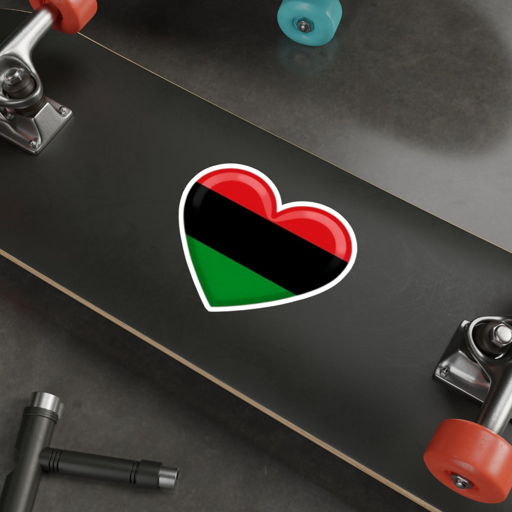 Pan African Heart Die-Cut Sticker - EqualiTees.Me