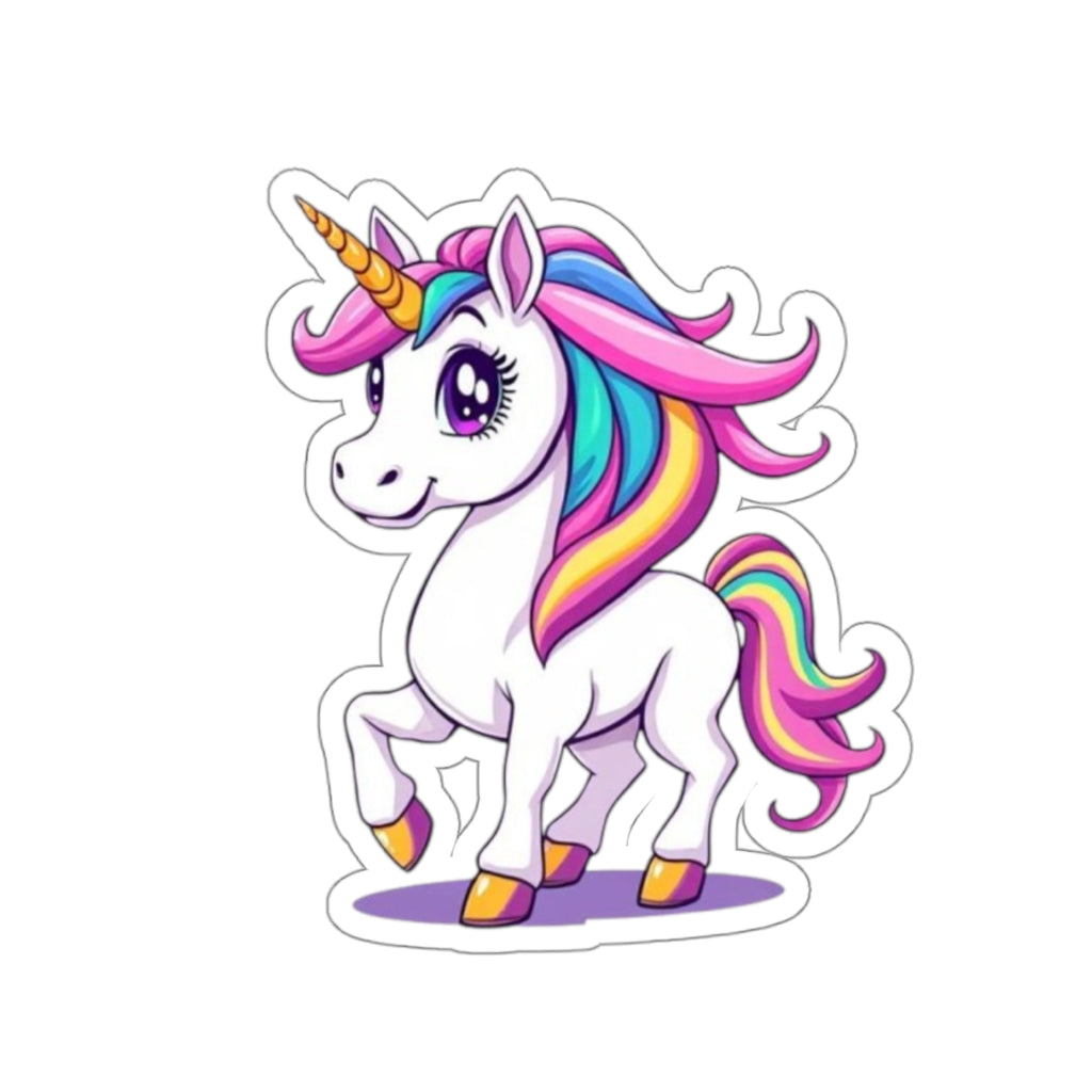 Die-Cut Stickers - Cute Unicorn - EqualiTees.Me