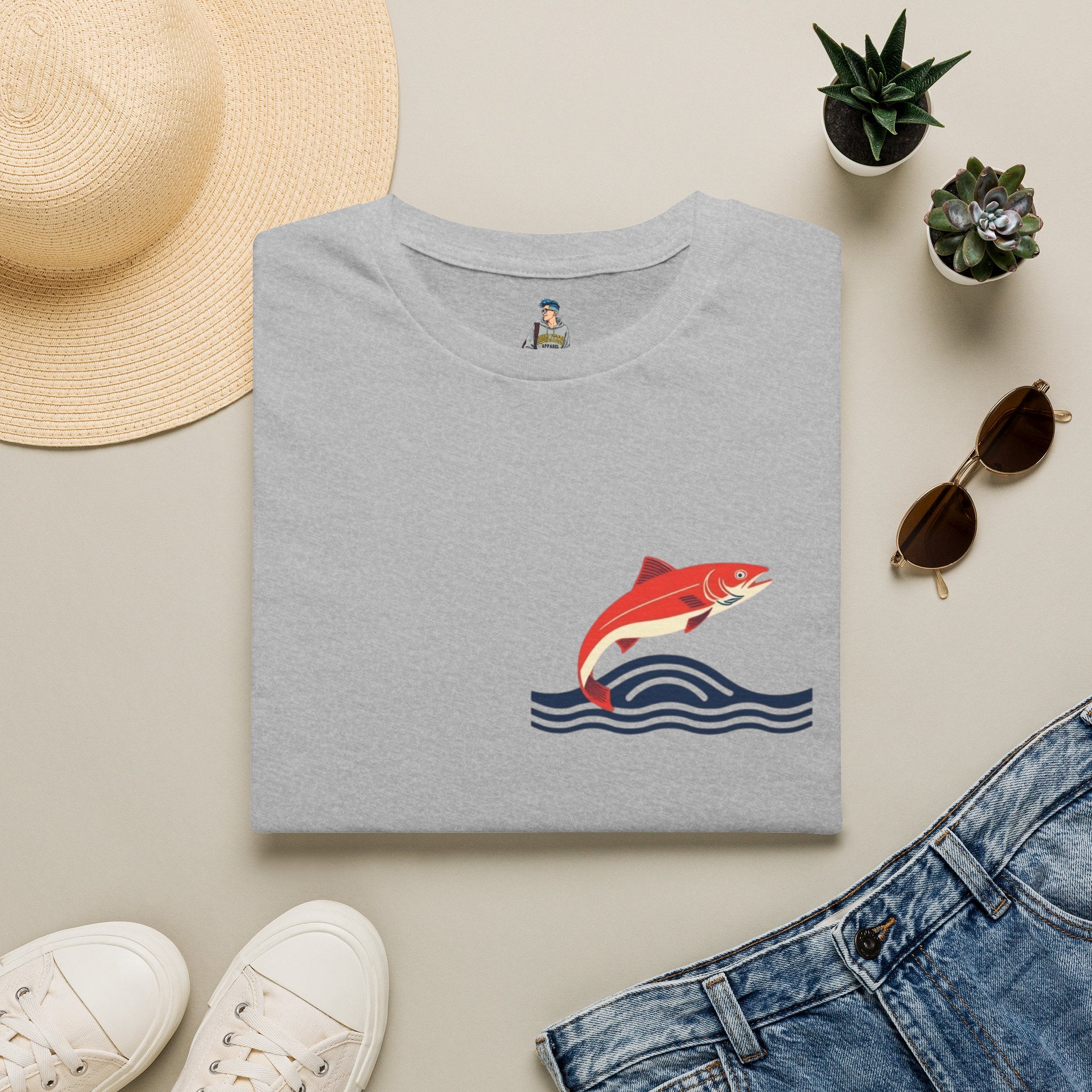Jumping Salmon Native Pride Softstyle Unisex T-shirt