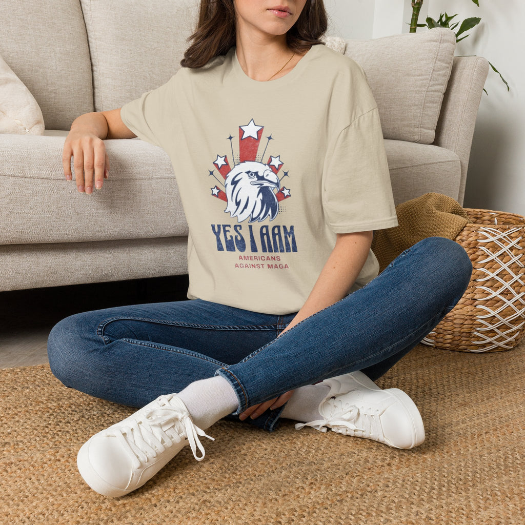 Americans Against MAGA Red Patriots Unisex Softstyle T-Shirt