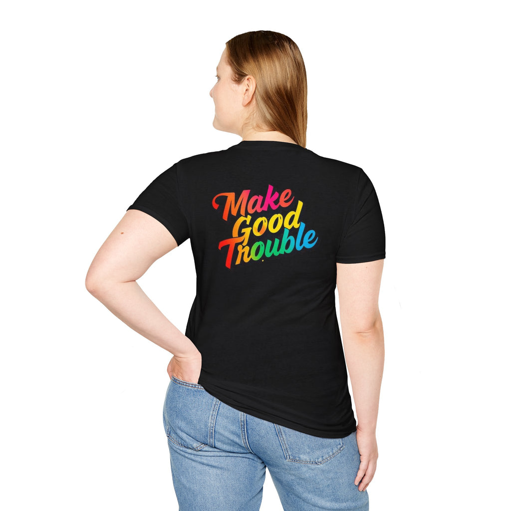 Make Good Trouble' Rainbow T-Shirt