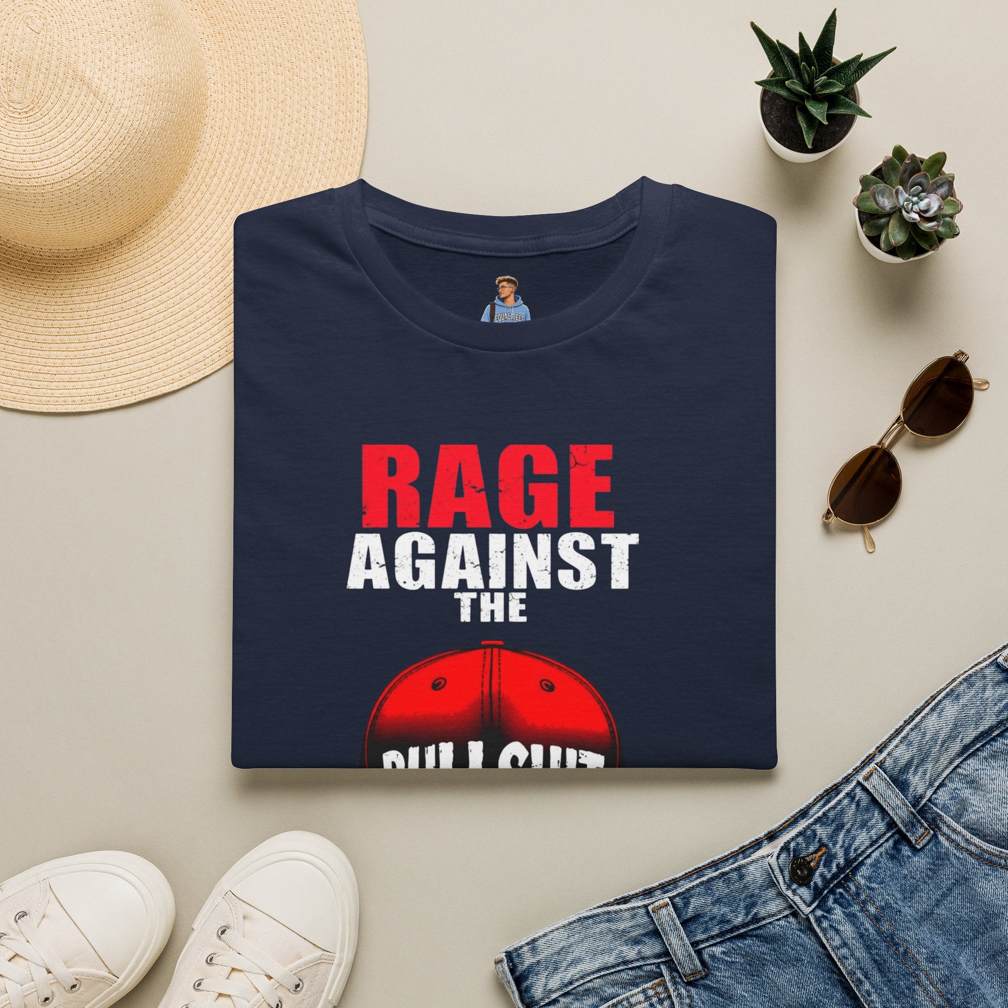 Camiseta unisex Softstyle - Camiseta gráfica "Rage Against the BS"