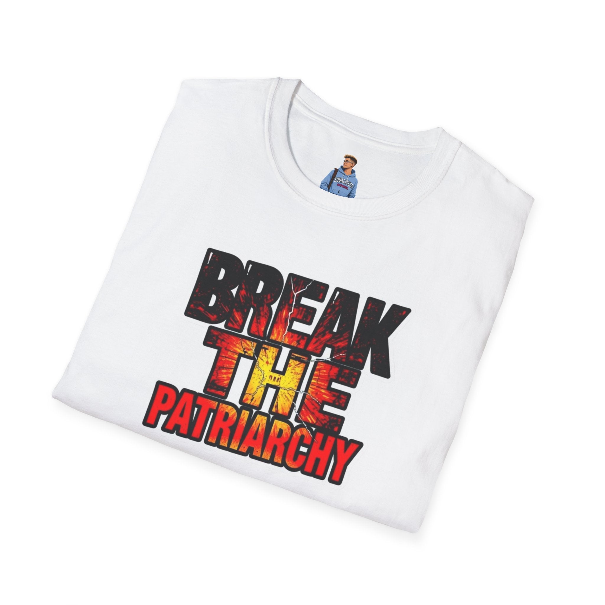 Break the Patriarchy Unisex Softstyle T-Shirt - Empowerment Wear for Social Change