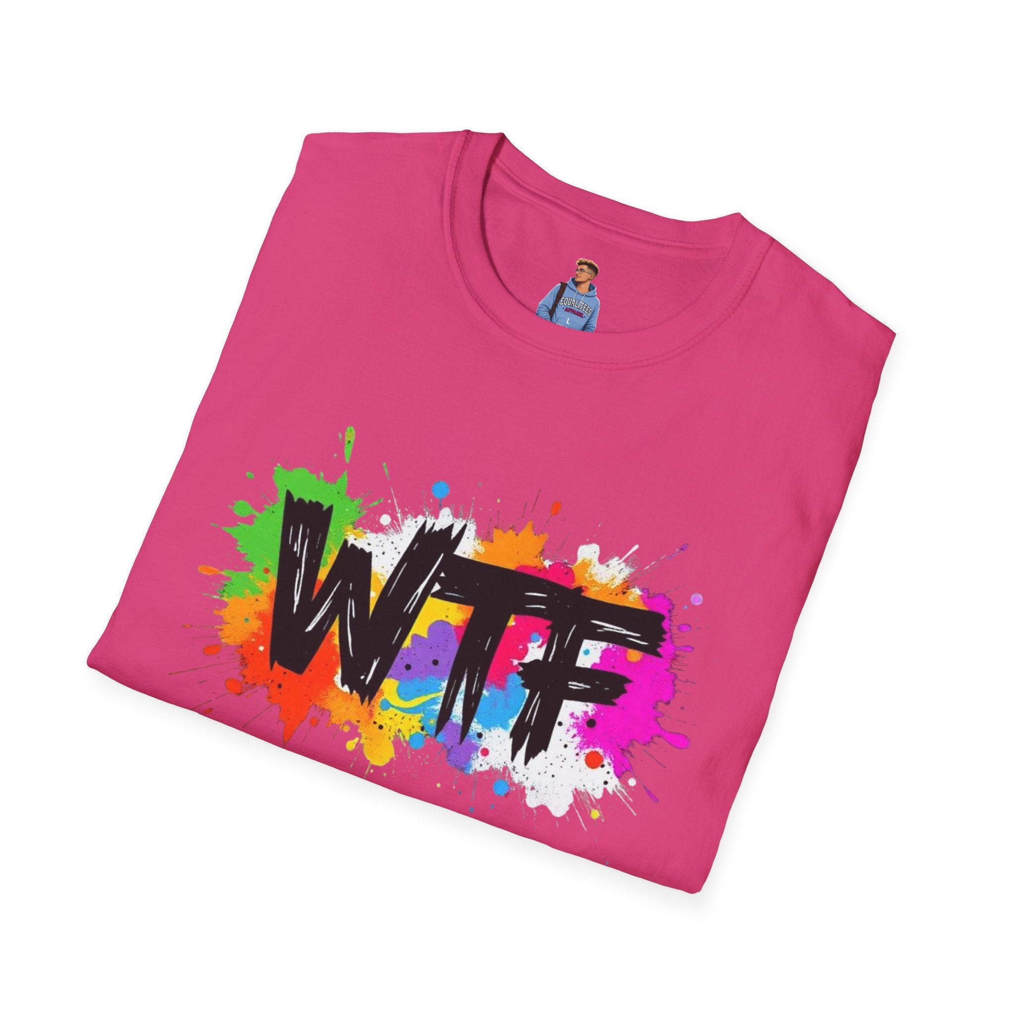 Bold Rainbow WTF Color Splash T-Shirt