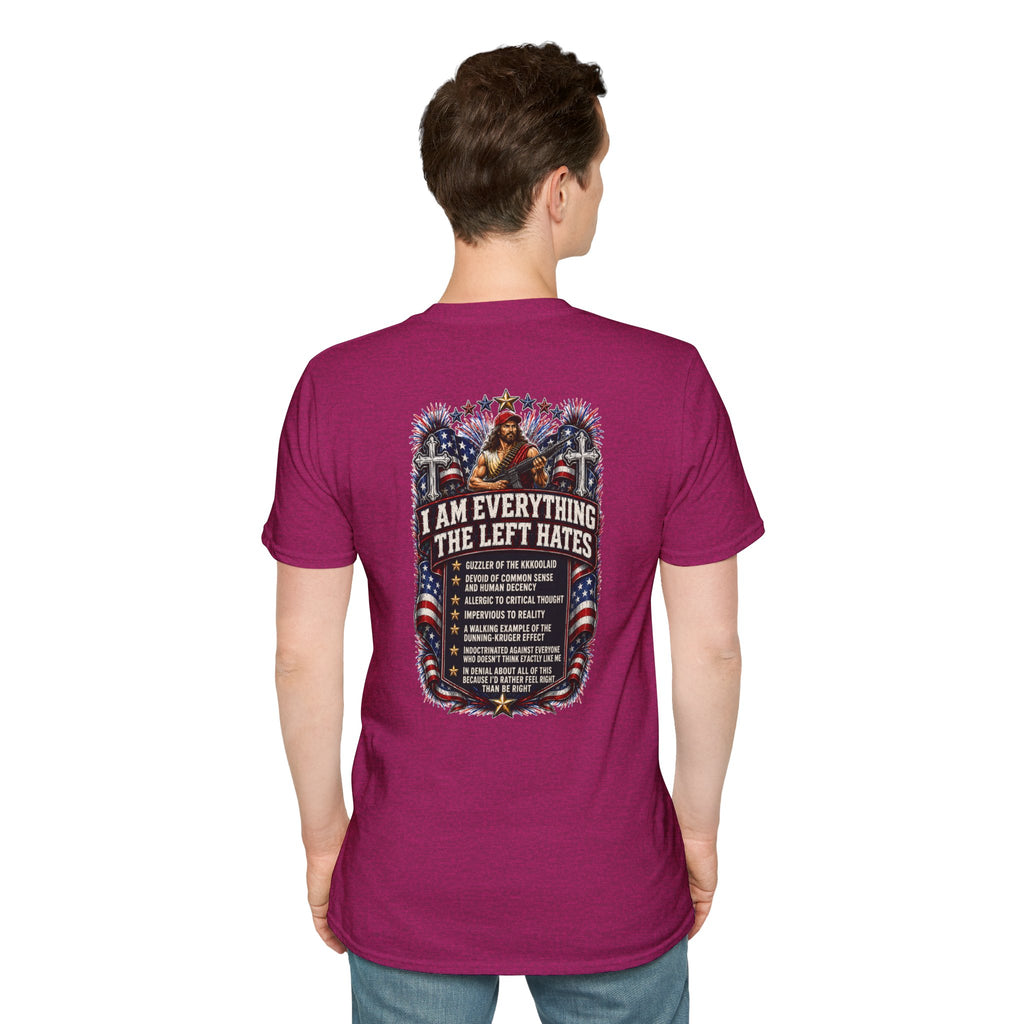 Star Spangled Awesome Graphic Tee ("Proud to Be Delusional Bootlicking Nazi Trash")