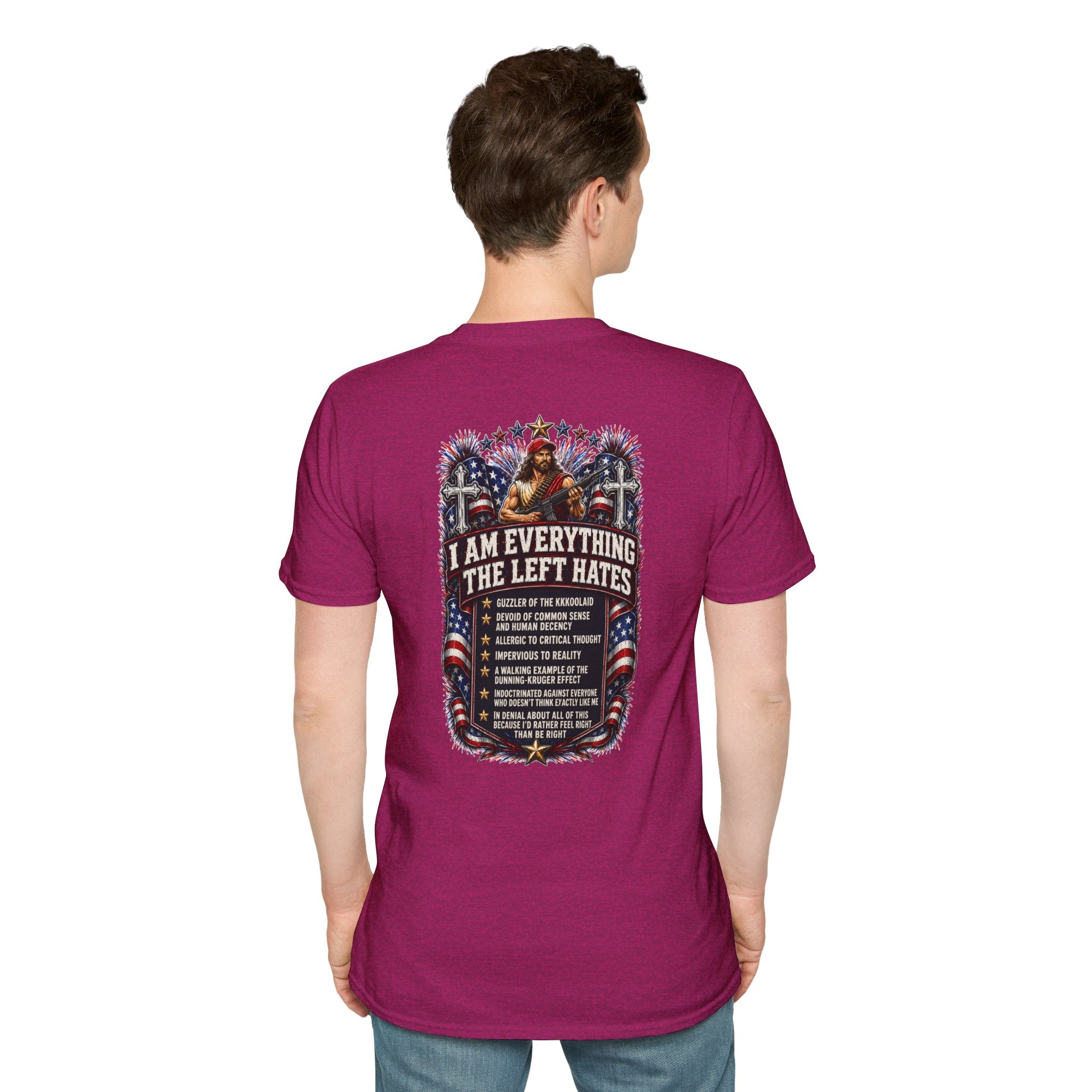 Star Spangled Awesome Graphic Tee ("Proud to Be Delusional Bootlicking Nazi Trash")