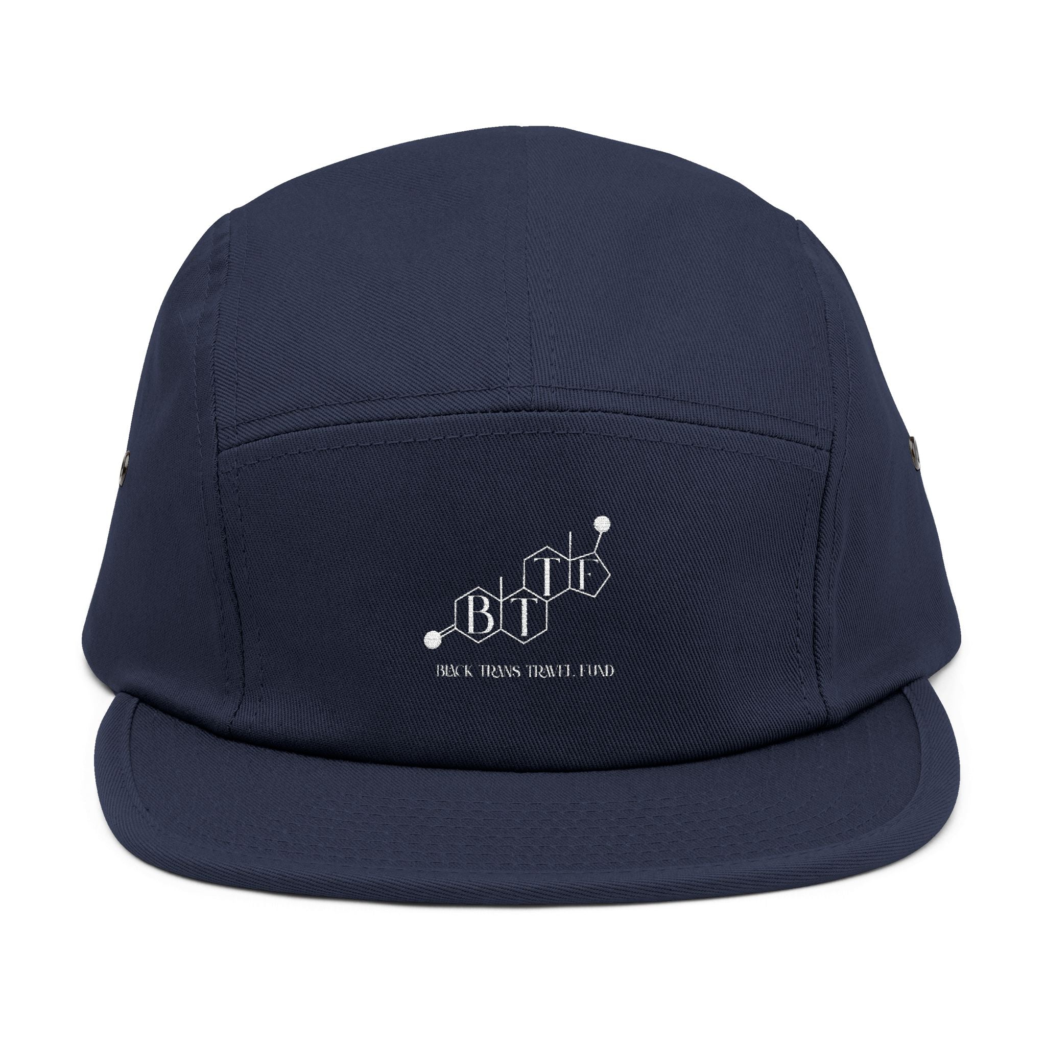 BTTF - Black Trans Travel Fund Embroidered Five-Panel Flat Rim Cap