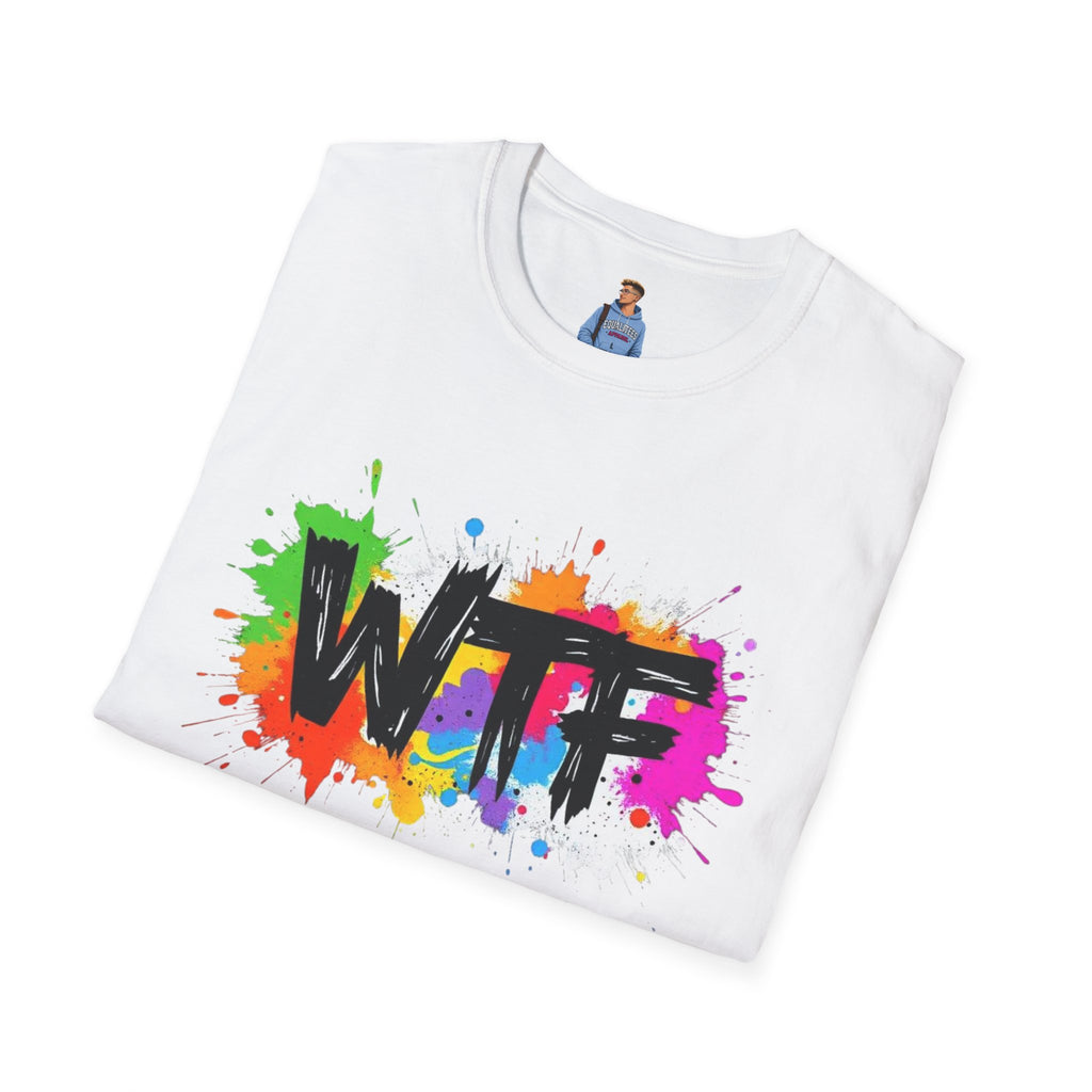 Bold Rainbow WTF Color Splash T-Shirt