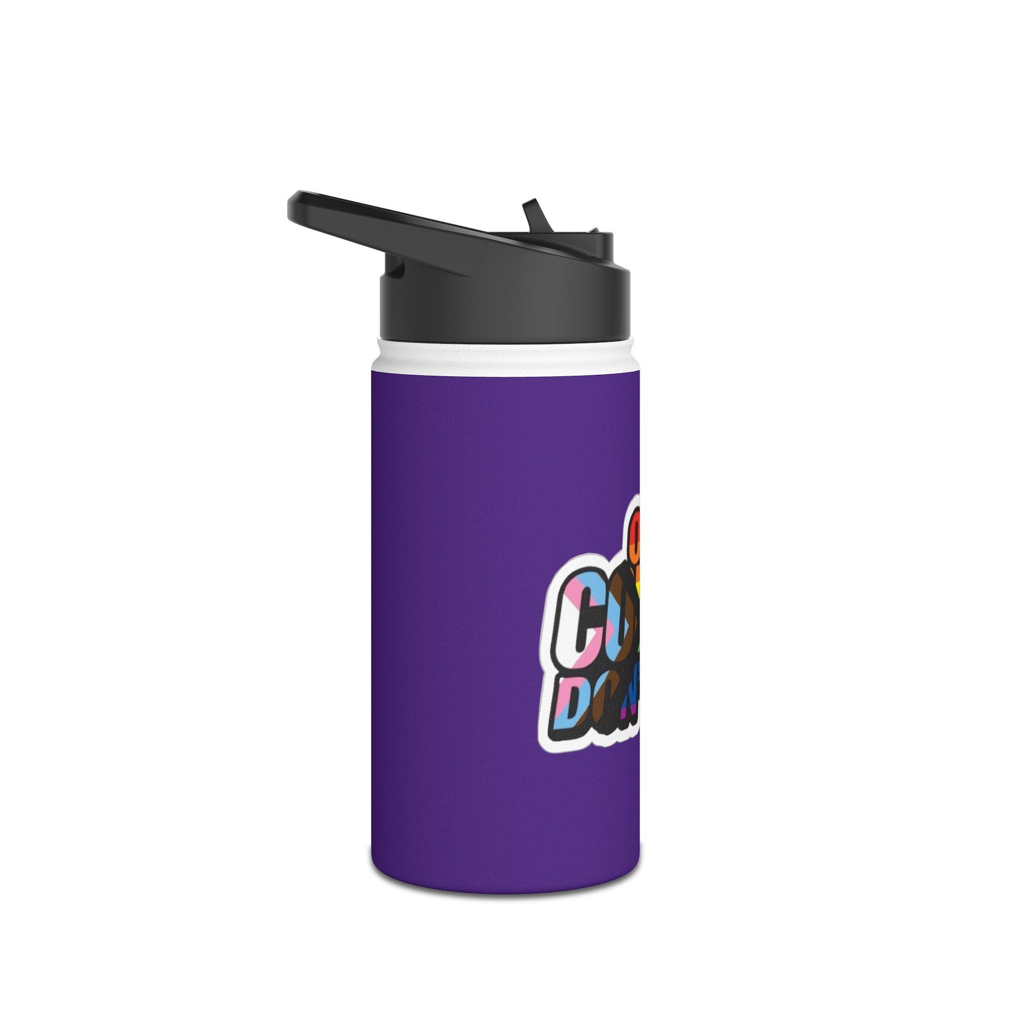 Teaching While Queer Stainless Steel Water Bottle - Perfect for Educators and Allies - EqualiTees.Me