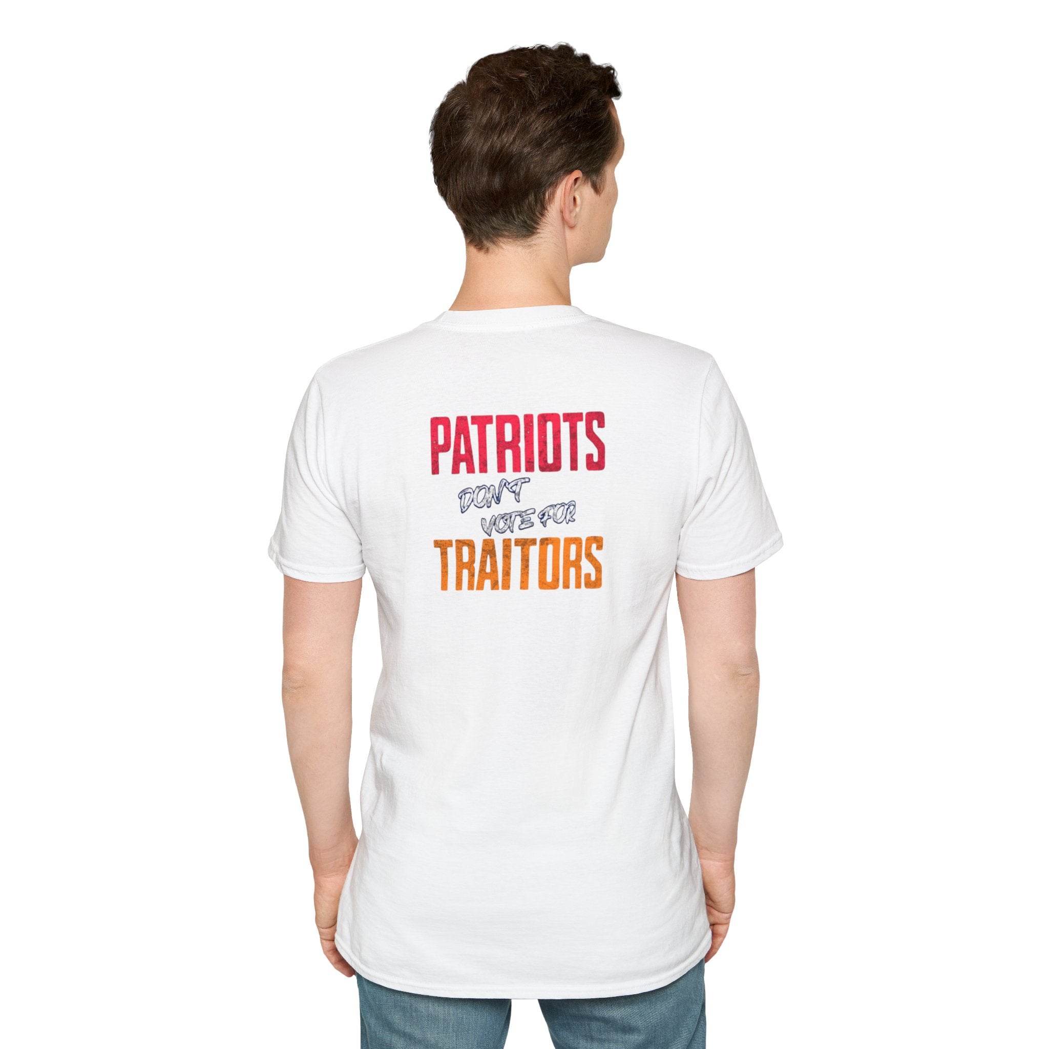 Americans Against MAGA Red Patriots Unisex Softstyle T-Shirt