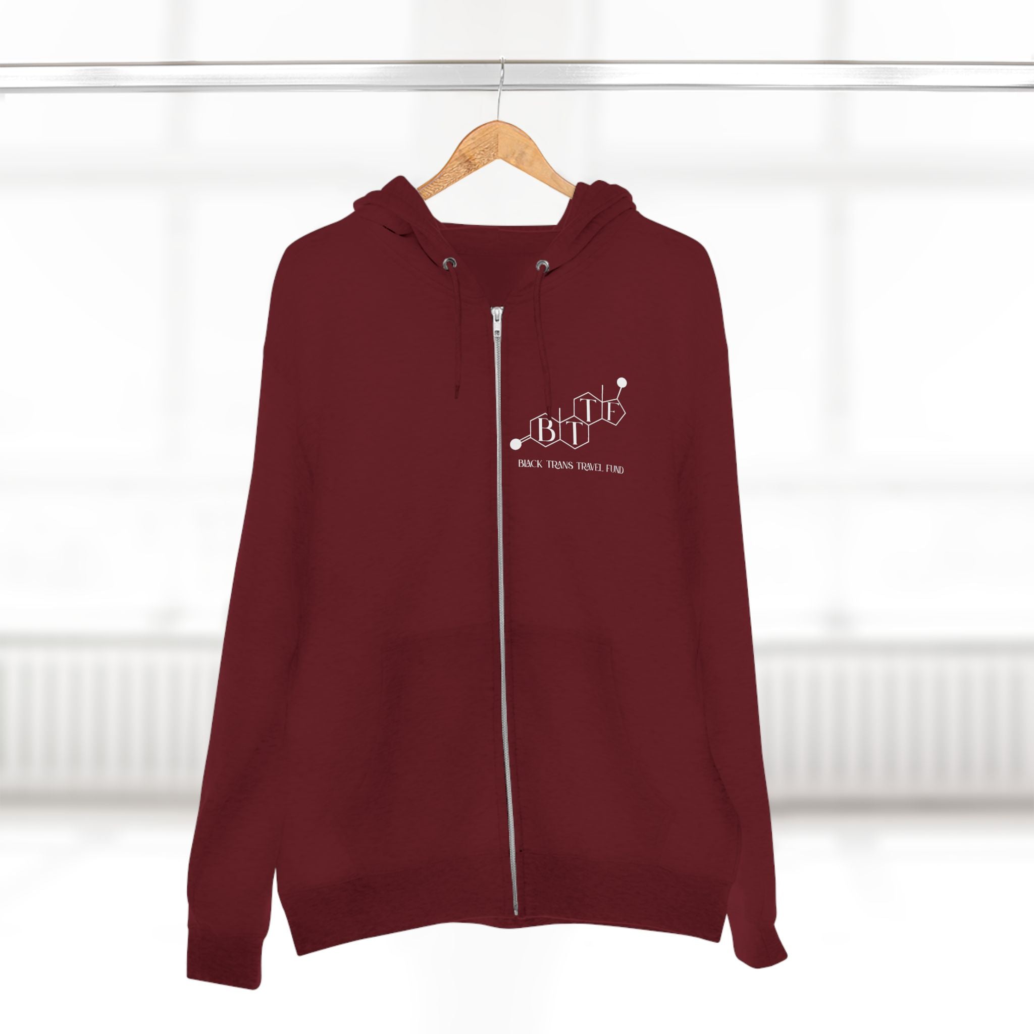 BTTF - Black Trans Travel Fund Unisex Zip-Up Hoodie