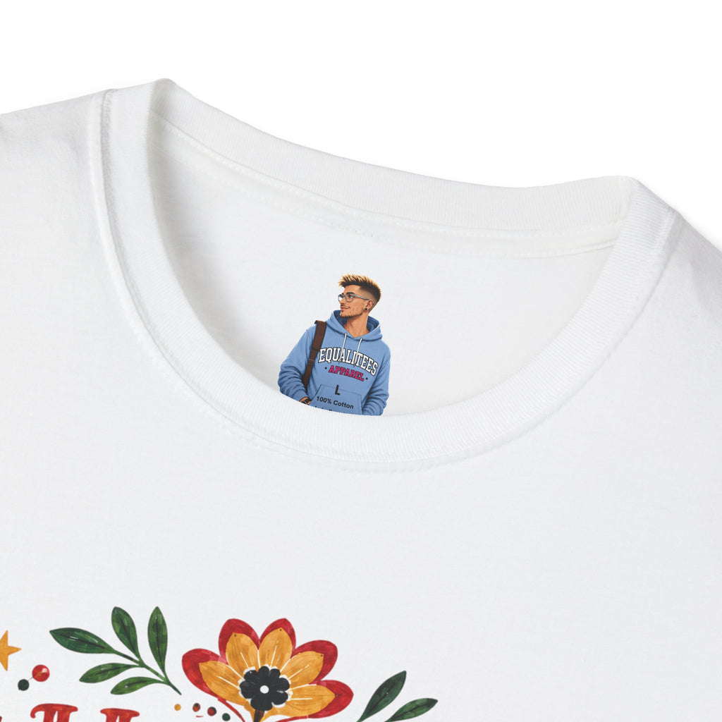 Juneteenth T-Shirt — "Happy Juneteenth" Floral Celebration Tee
