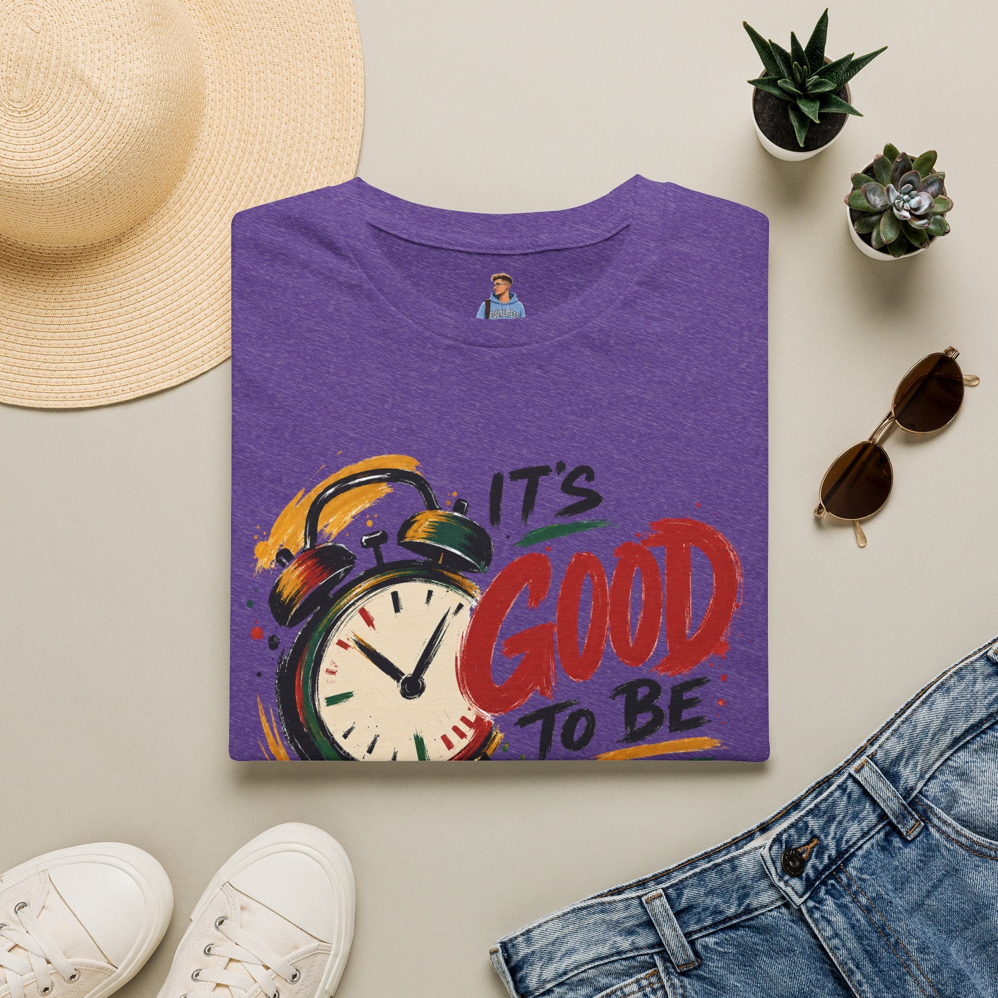 T-Shirt — "It's Good To Be Woke" Graphic Tee (Alarm Clock Design)