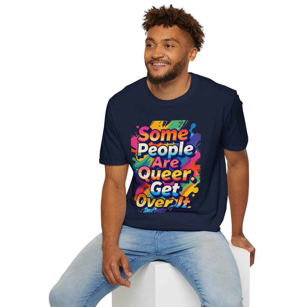 Some People Are Queer T-Shirt Rainbow Graphic