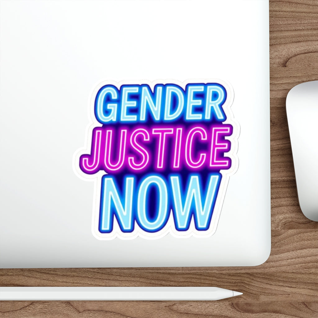Die-Cut Stickers - GENDER JUSTICE NOW - EqualiTees.Me