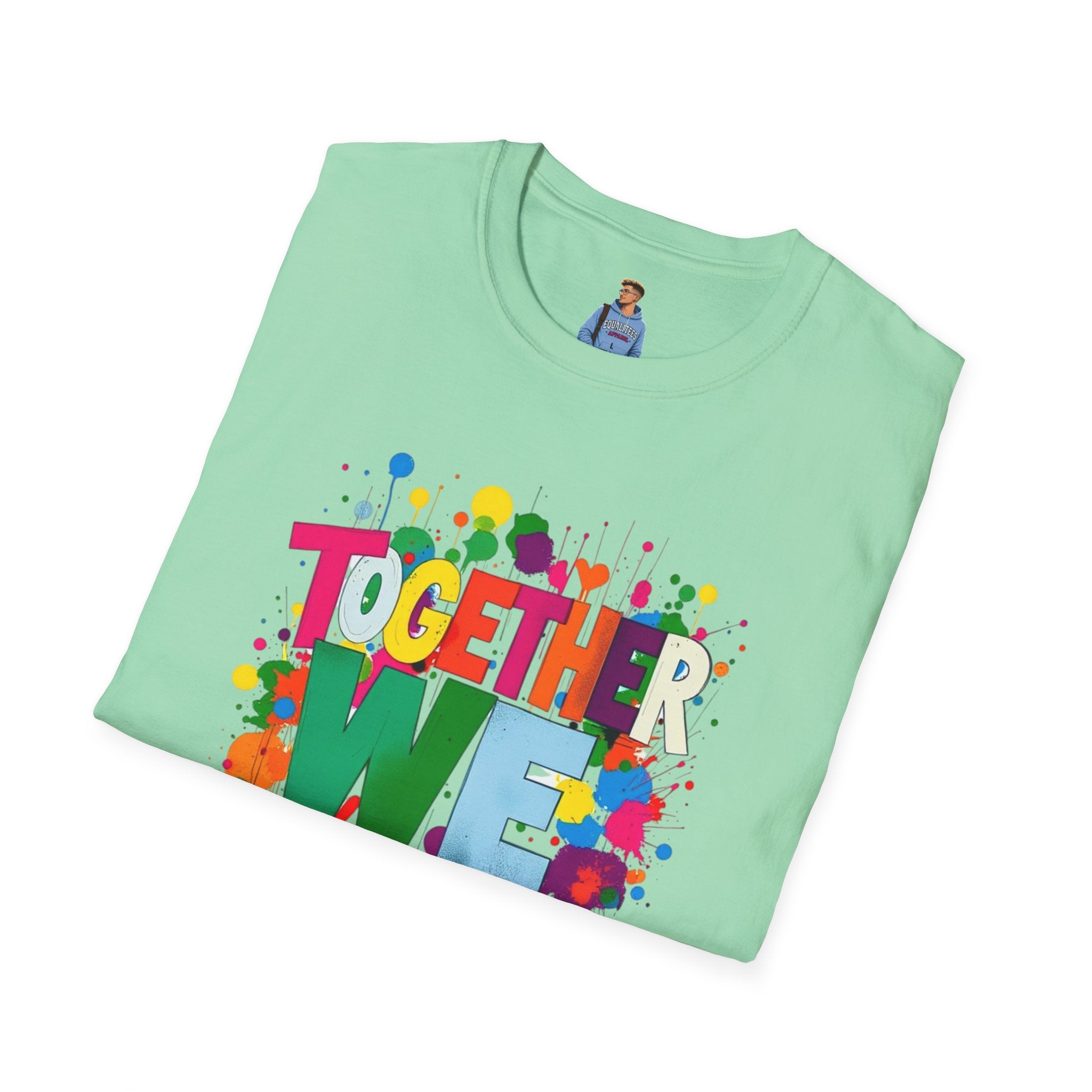 Juntos nos levantamos Camiseta unisex de estilo suave