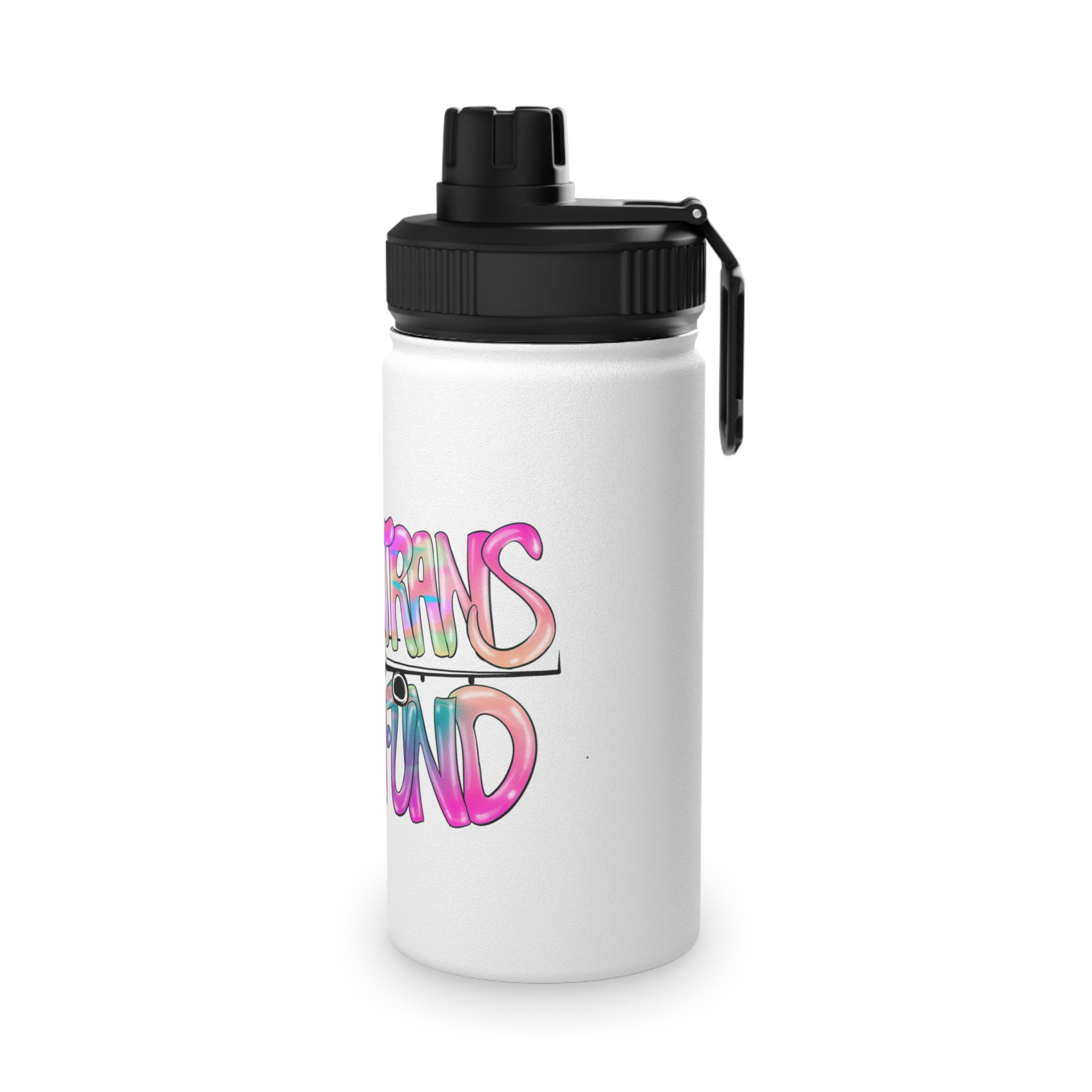 BTTF - Black Trans Travel Fund Logo Stainless Steel Sports Water Bottle
