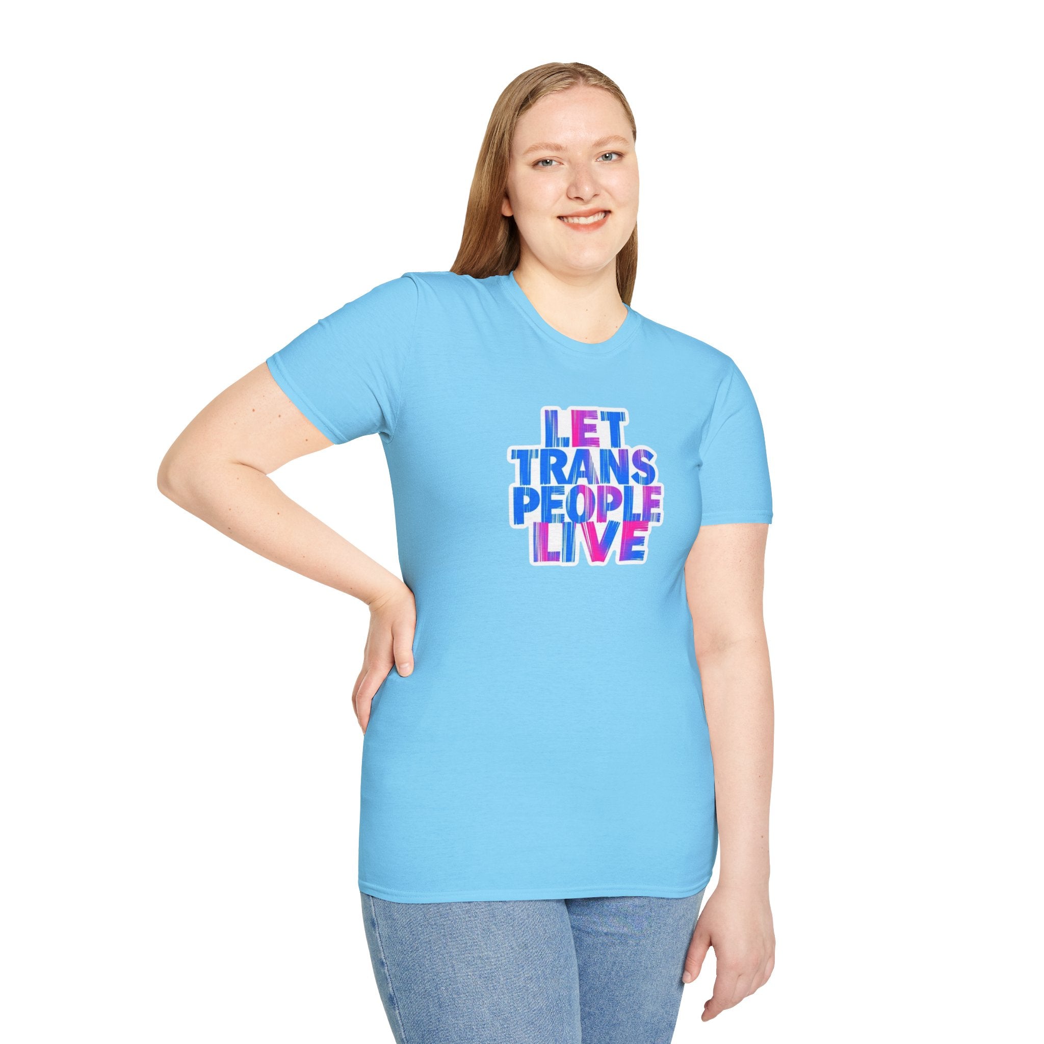 Let Trans People Live Unisex Softstyle T-Shirt