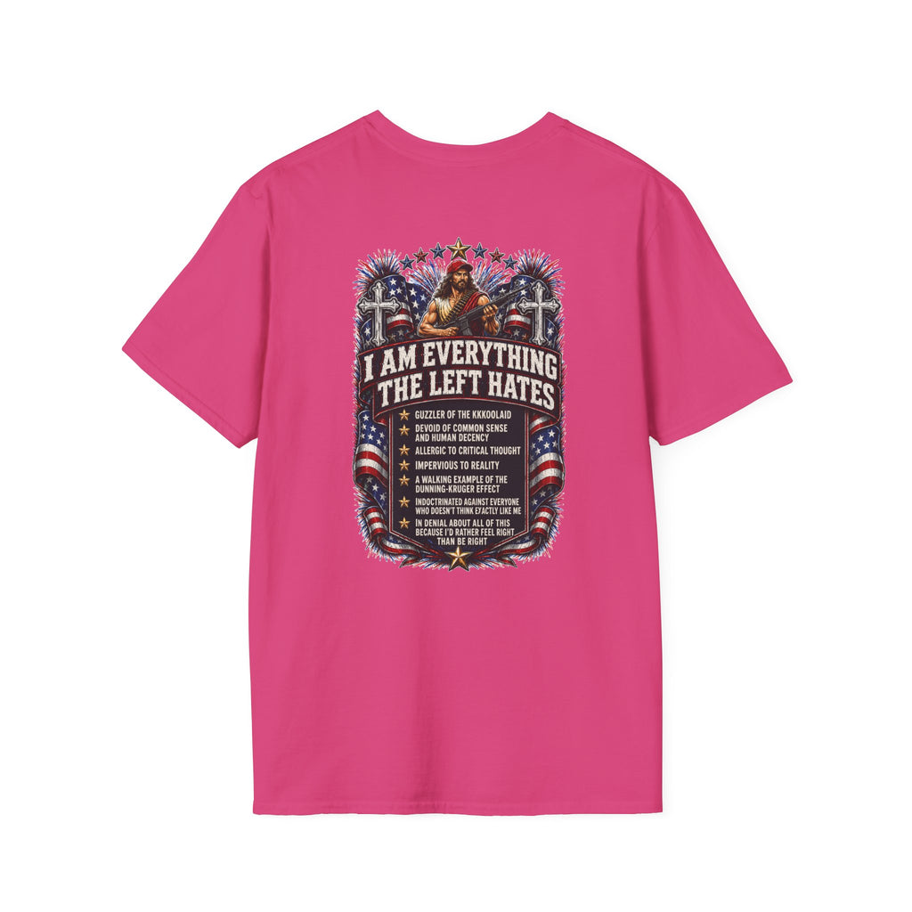 Star Spangled Awesome Graphic Tee ("Proud to Be Delusional Bootlicking Nazi Trash")