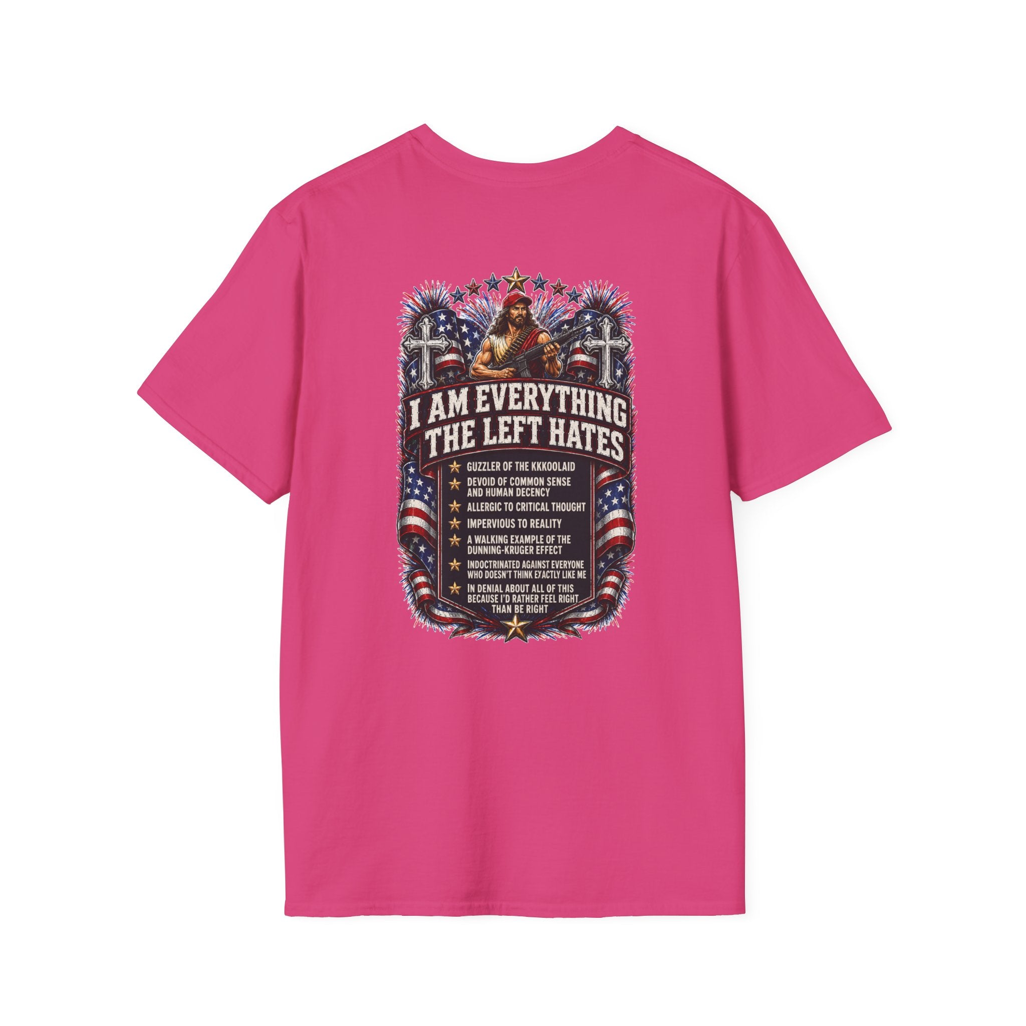 Star Spangled Awesome Graphic Tee ("Proud to Be Delusional Bootlicking Nazi Trash")