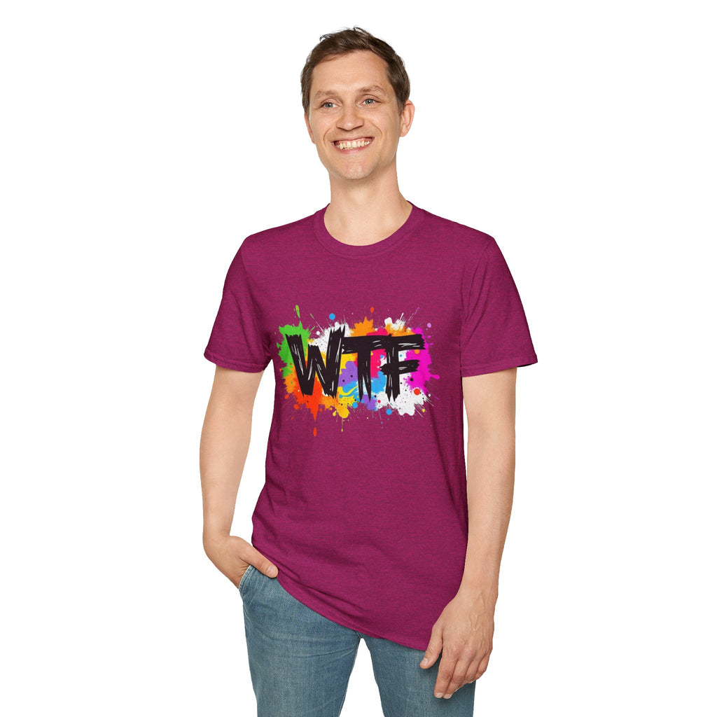 Bold Rainbow WTF Color Splash T-Shirt