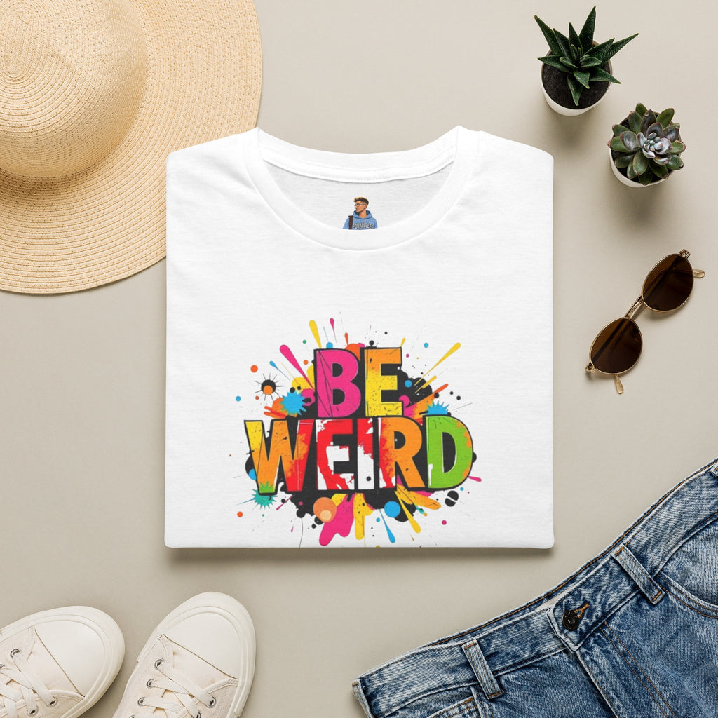 Be Weird Unisex Softstyle T-Shirt - Fun and Colorful Graphic Tee for Self-Expression