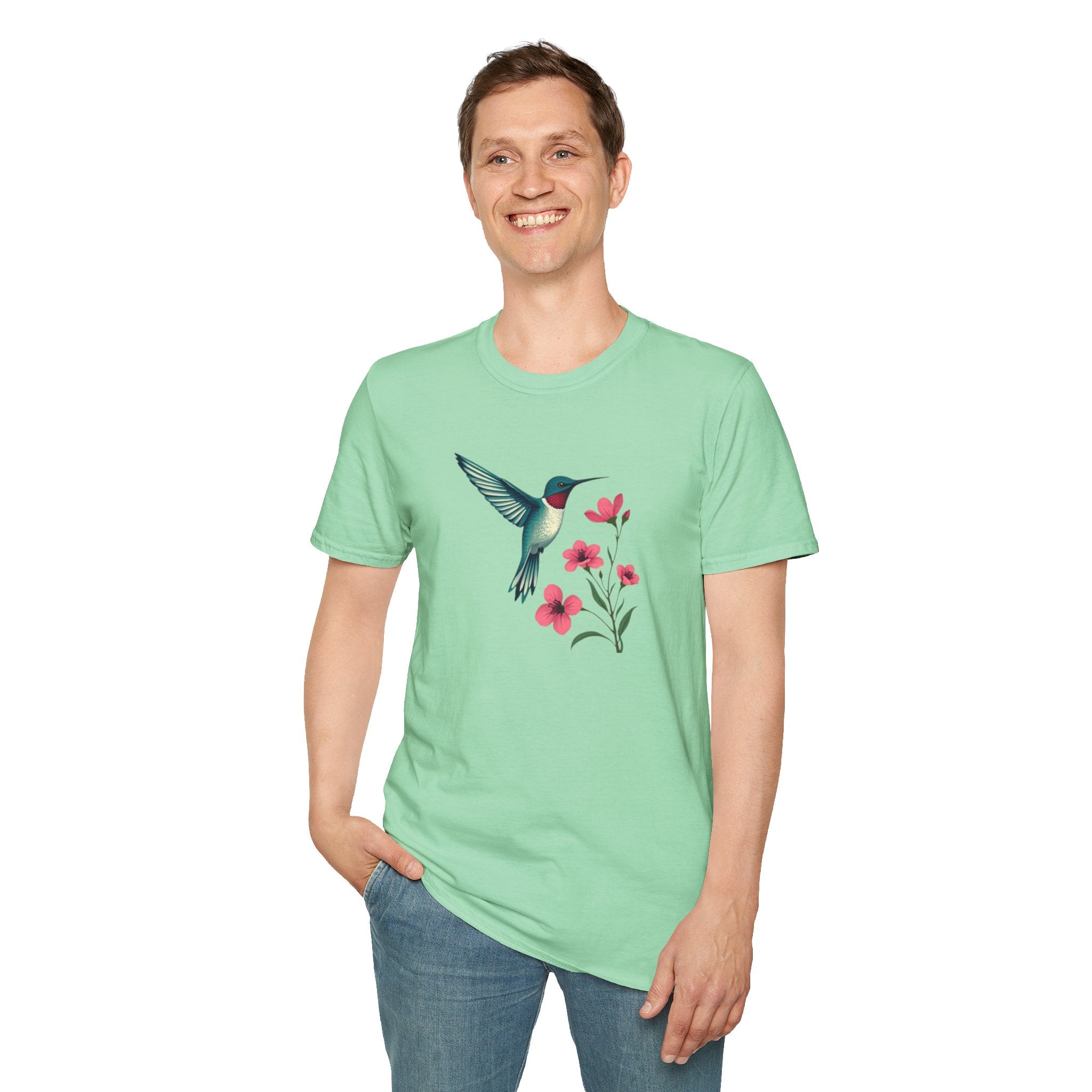 Floral Hummingbird T-Shirt