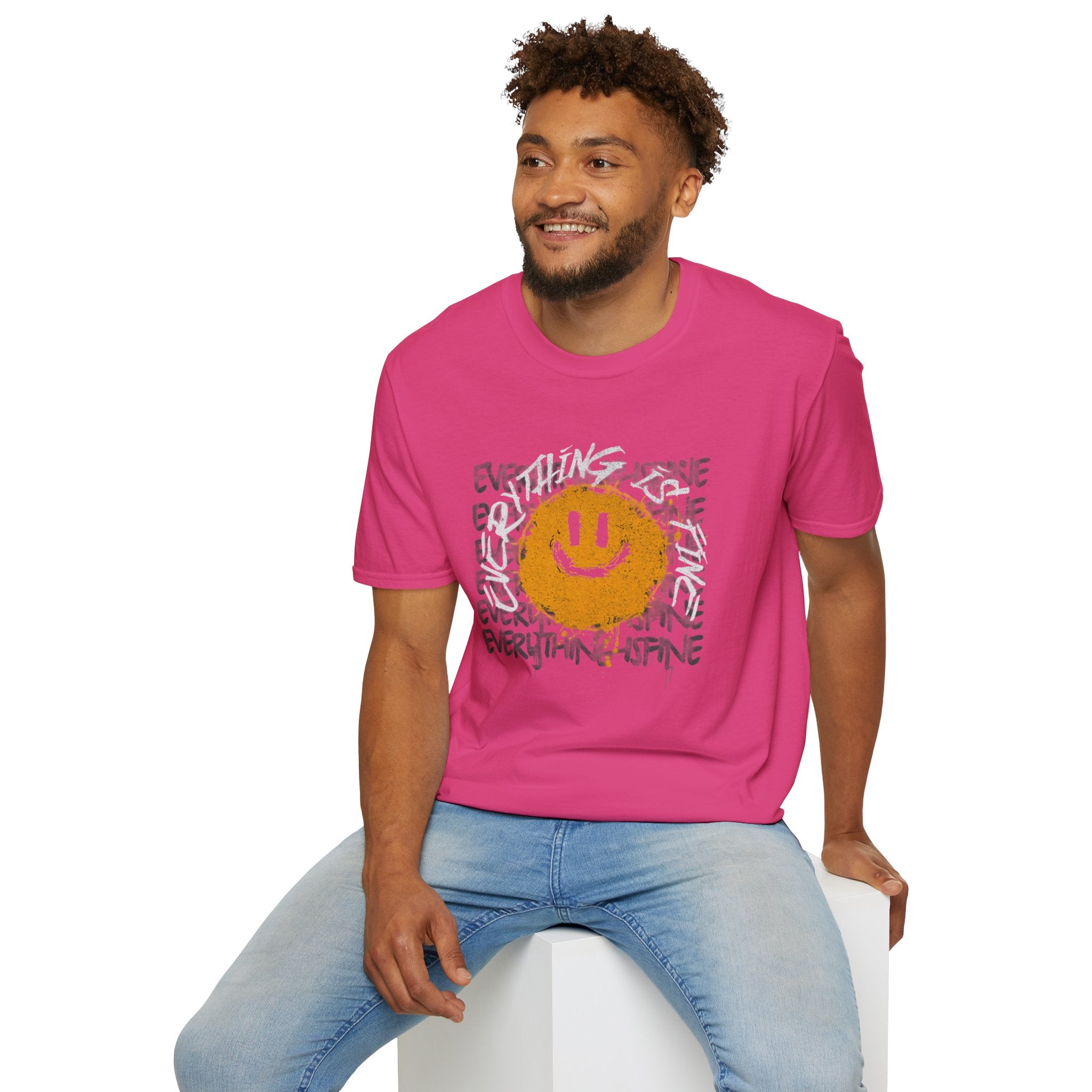 Camiseta unisex divertida y suave con la frase "Todo está bien", camiseta sarcástica, camiseta gráfica humorística, camiseta con frase del Apocalipsis, regalo para amantes de las bromas