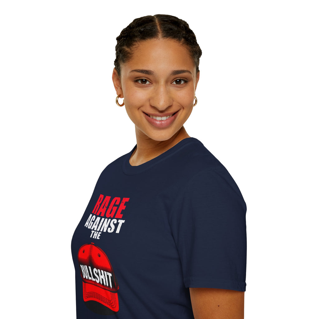 Camiseta unisex Softstyle - Camiseta gráfica "Rage Against the BS"