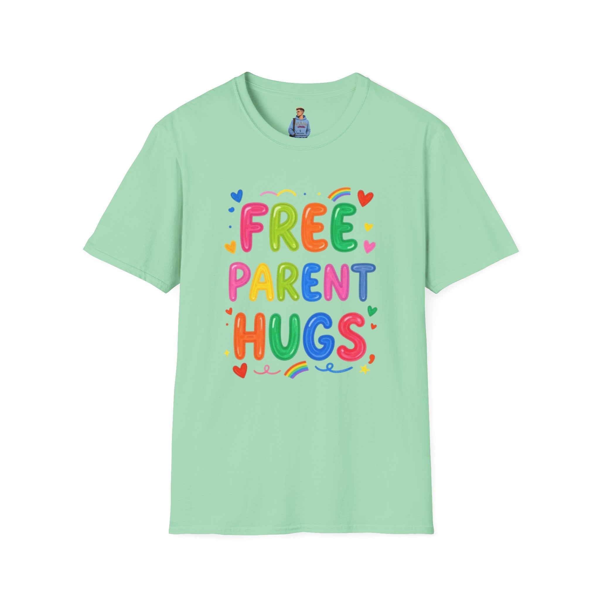 Free Parent Hugs Affirming T-Shirt