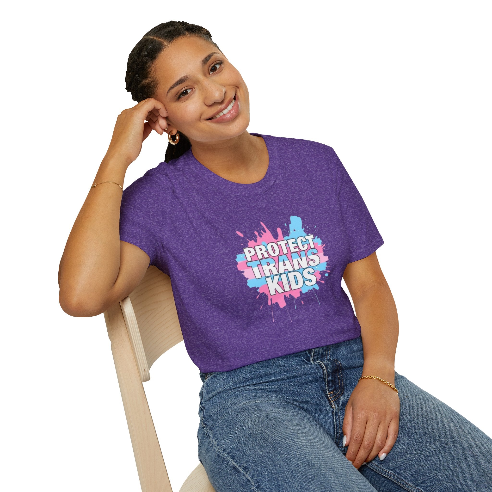 Camiseta unisex infantil "Protect Trans" - Ropa de apoyo LGBTQ+