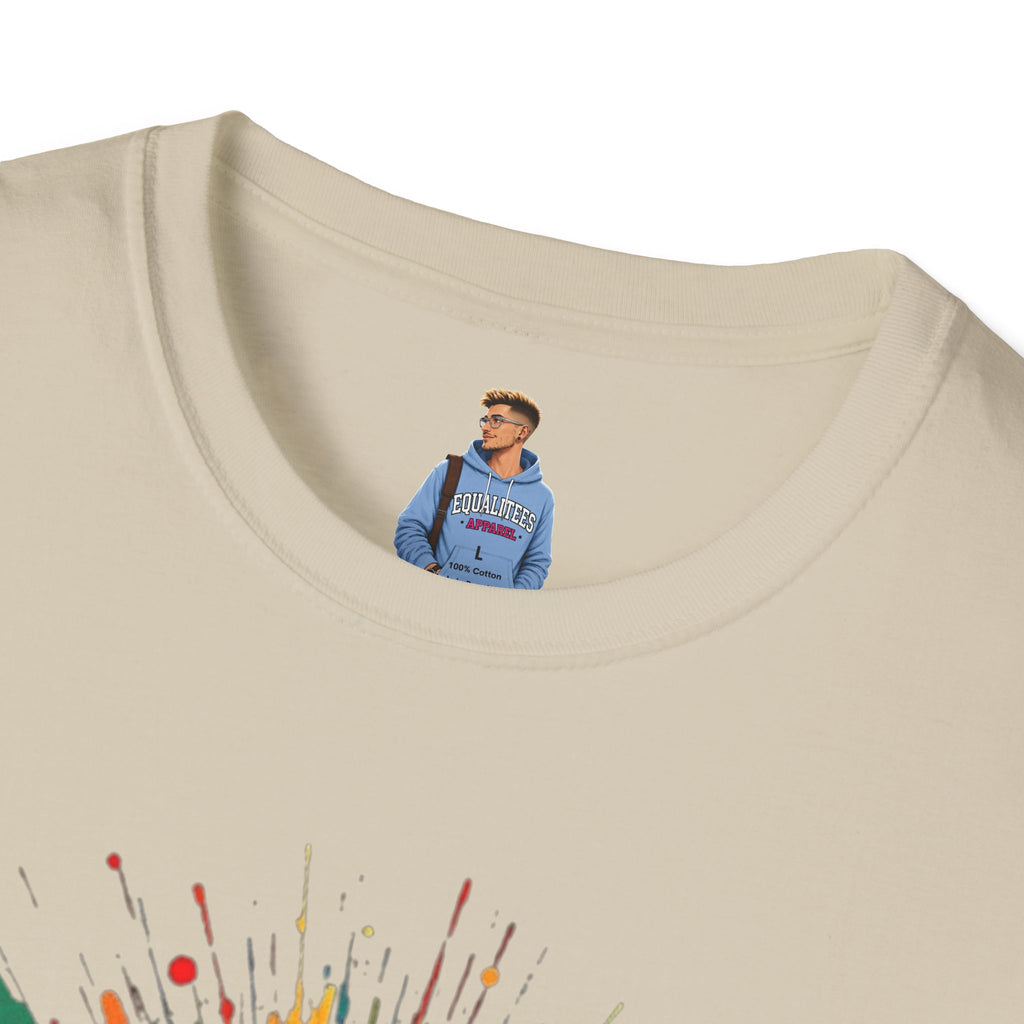 We All Belong Unisex Softstyle T-Shirt - Colorful Pride Tee
