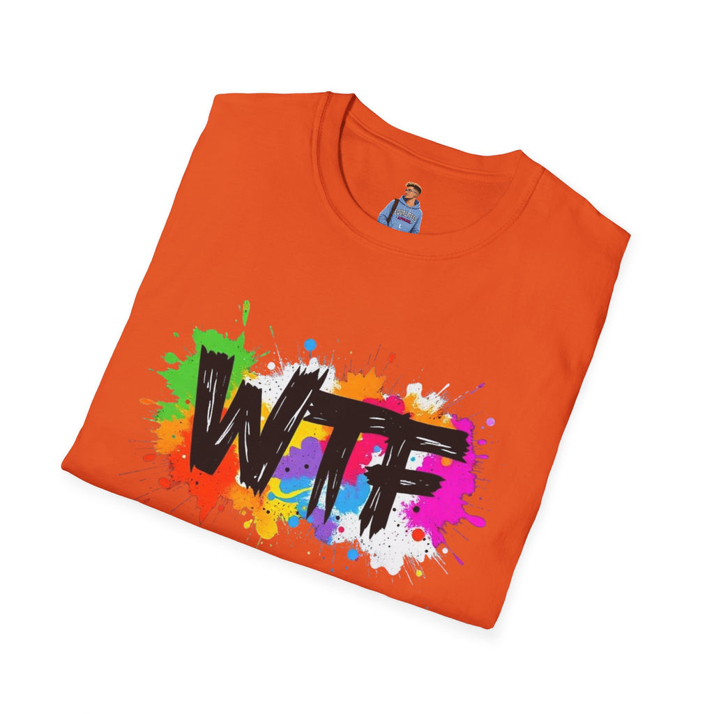 Bold Rainbow WTF Color Splash T-Shirt
