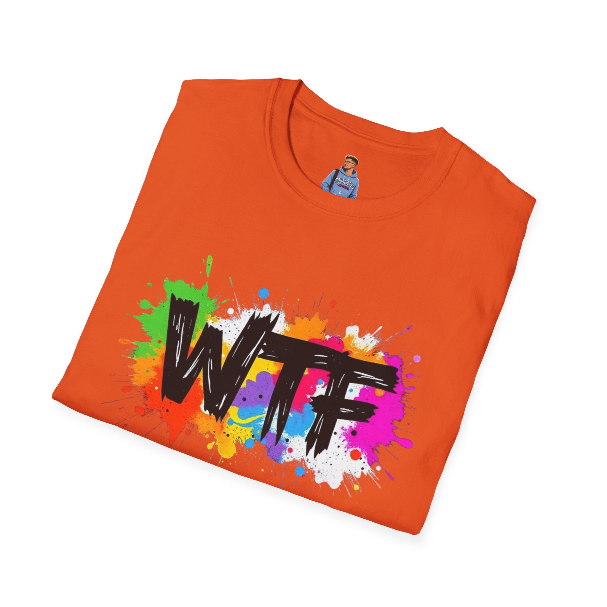 Bold Rainbow WTF Color Splash T-Shirt