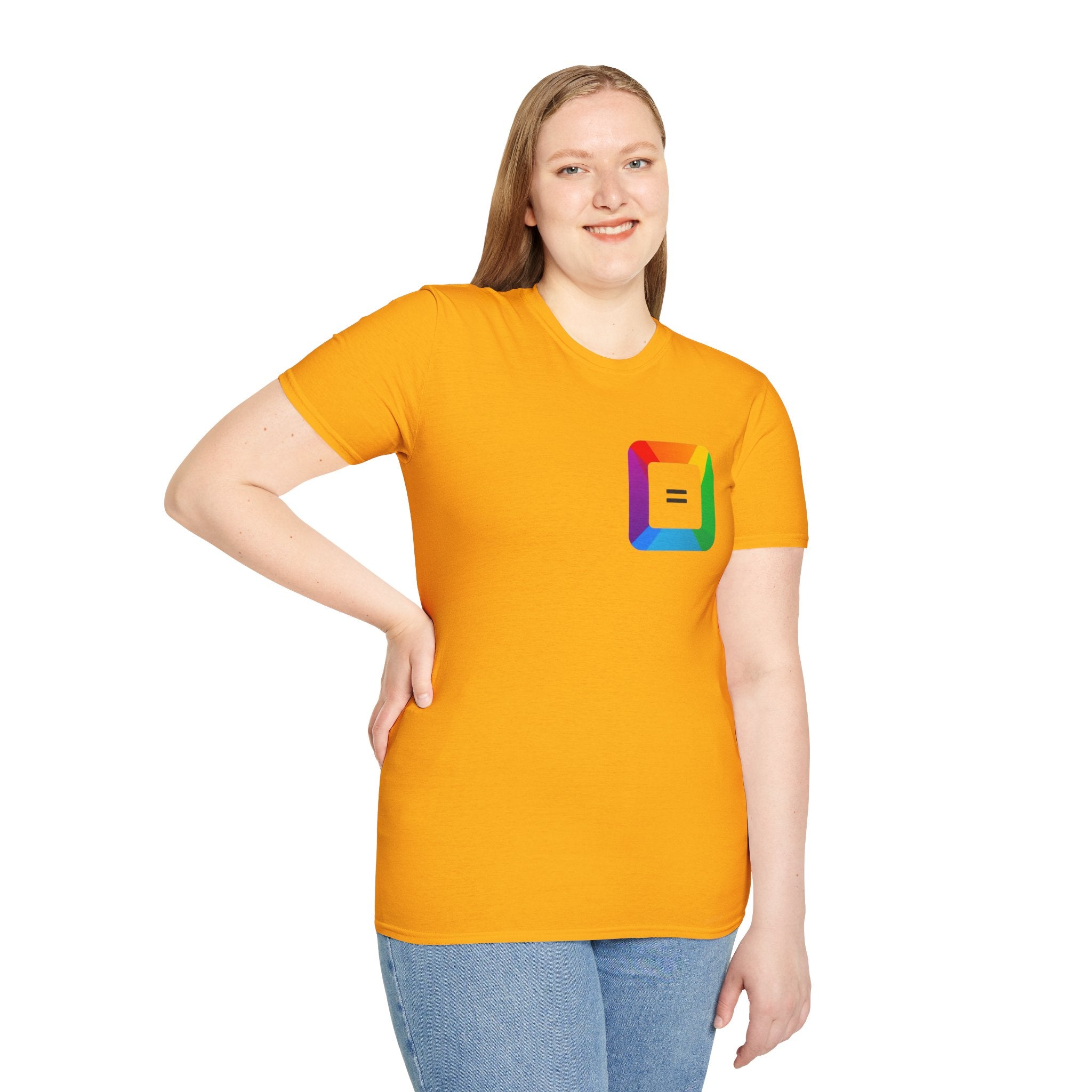 Pride-Theme Unisex Softstyle T-Shirt - "True freedom is Equality for ALL"