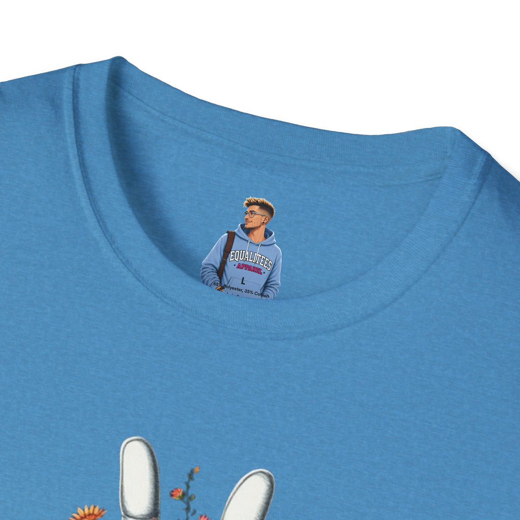 Camiseta unisex de estilo suave Grow Peace: inspiración boho, perfecta para festivales y uso diario
