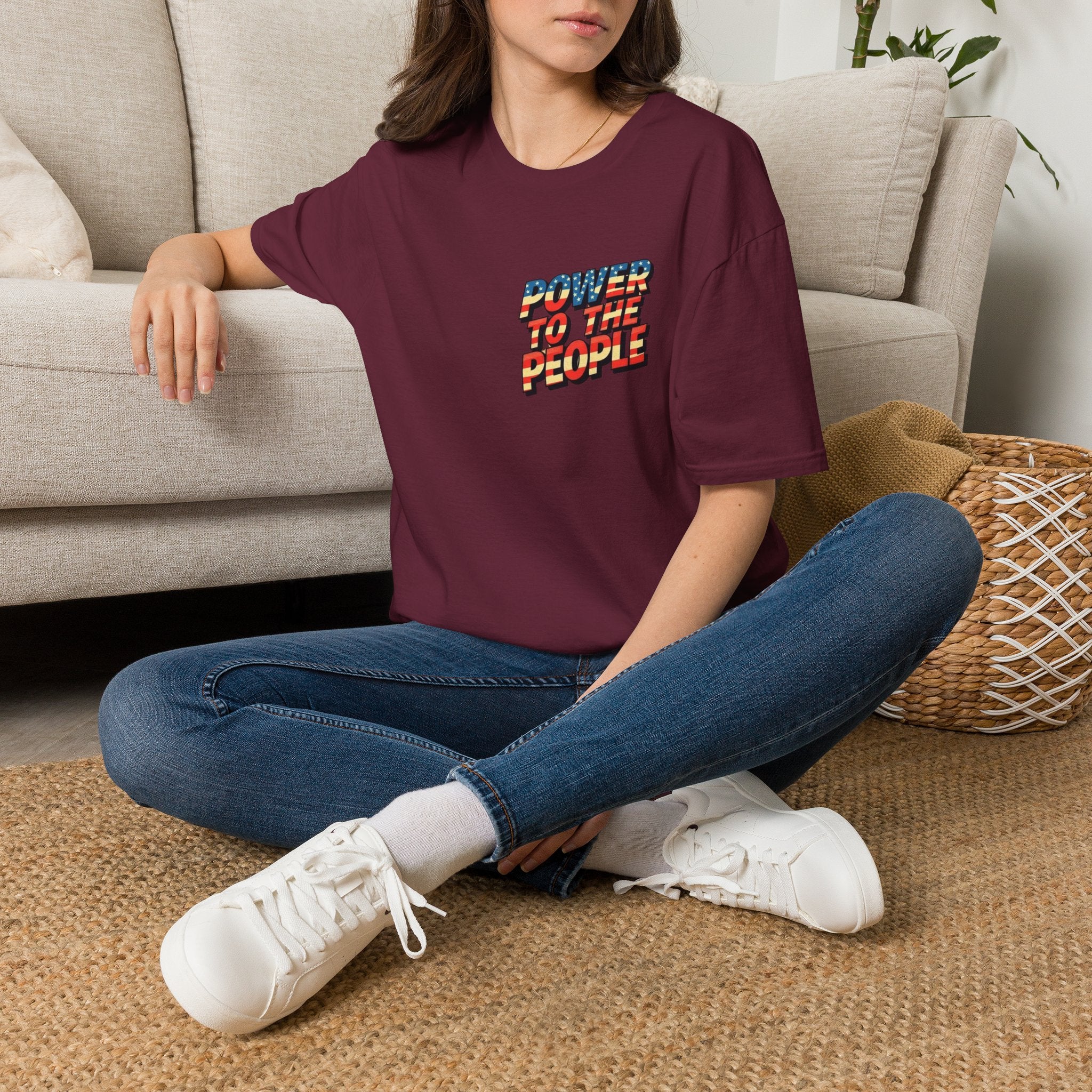 Camiseta unisex de estilo suave Power to the People, camiseta clásica de protesta