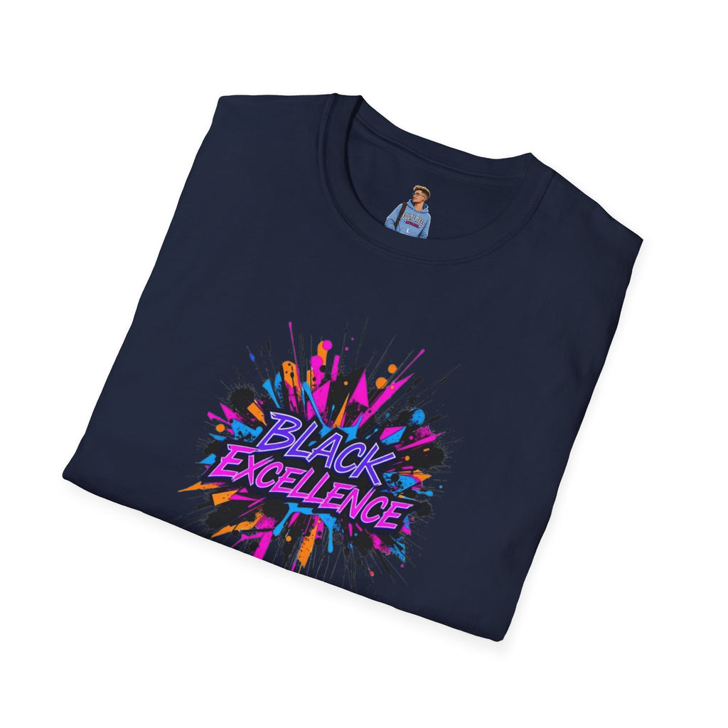 Unisex Softstyle T-Shirt - Black Excellence Graphic Tee