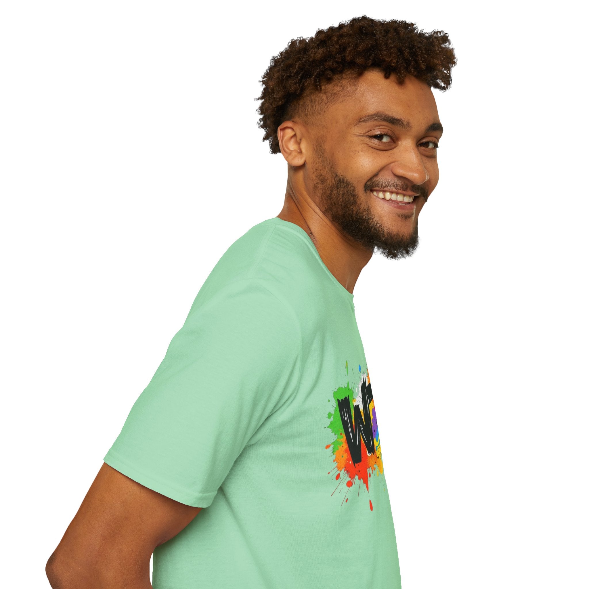 Bold Rainbow WTF Color Splash T-Shirt