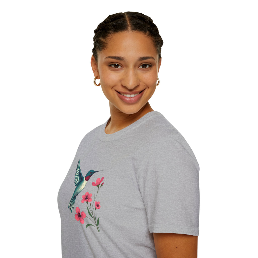 Floral Hummingbird T-Shirt