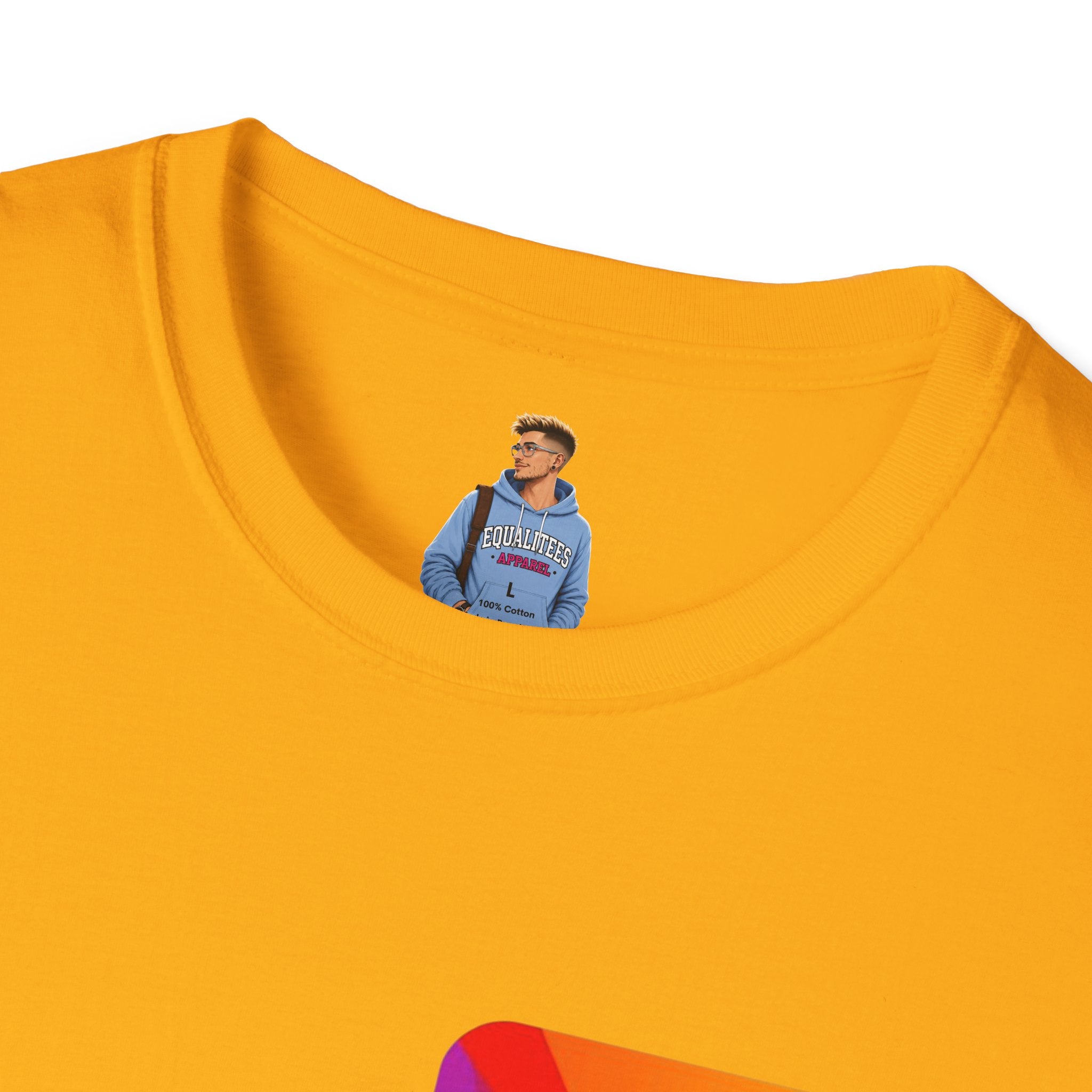 Pride-Theme Unisex Softstyle T-Shirt - "True freedom is Equality for ALL"