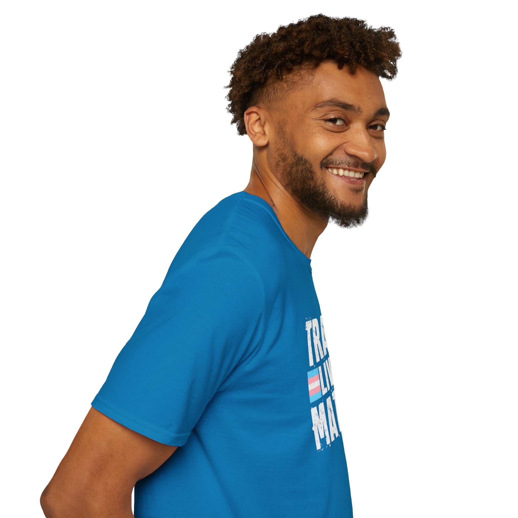Trans Lives Matter Unisex Softstyle T-Shirt - Support LGBTQ+ Rights