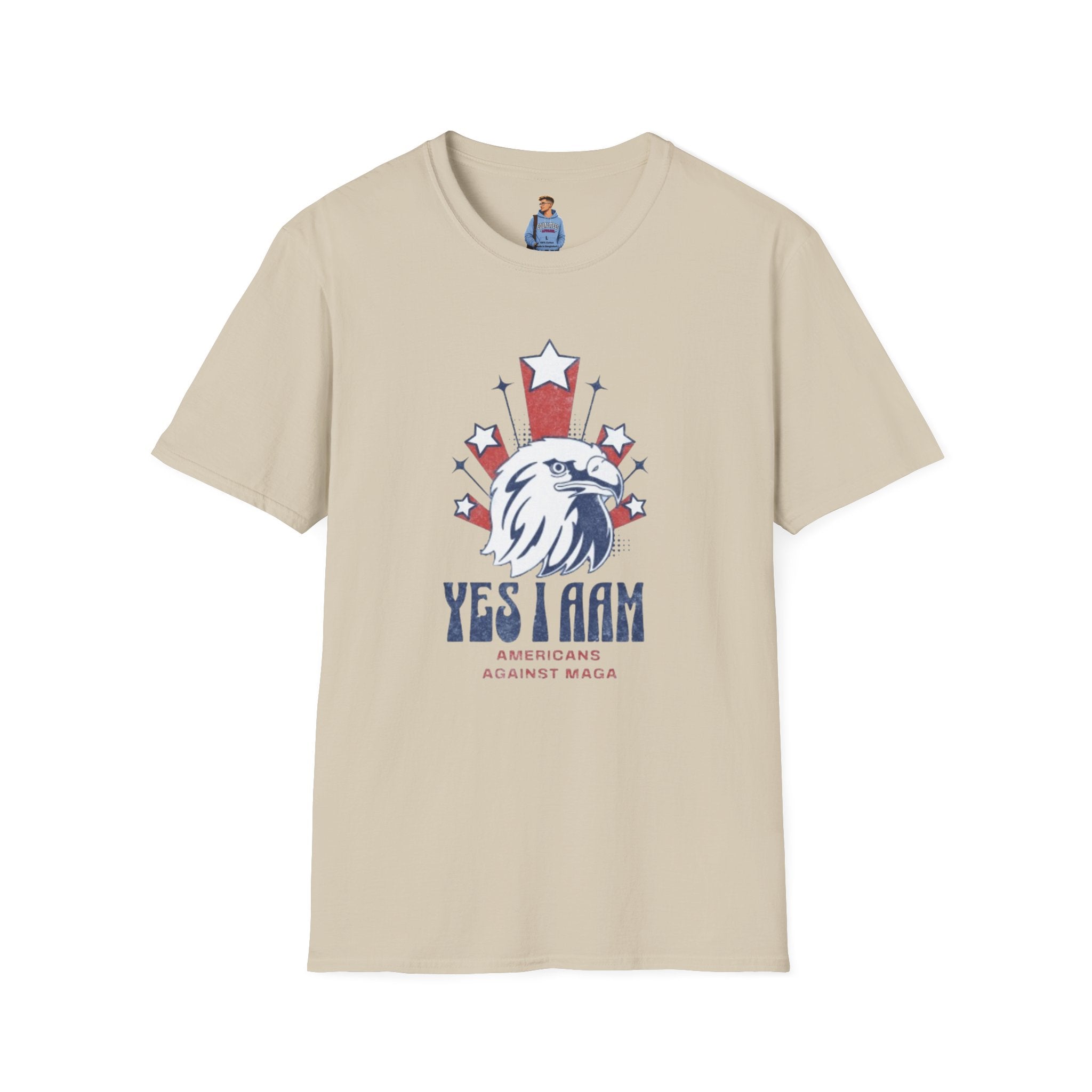 Americans Against MAGA Red Patriots Unisex Softstyle T-Shirt
