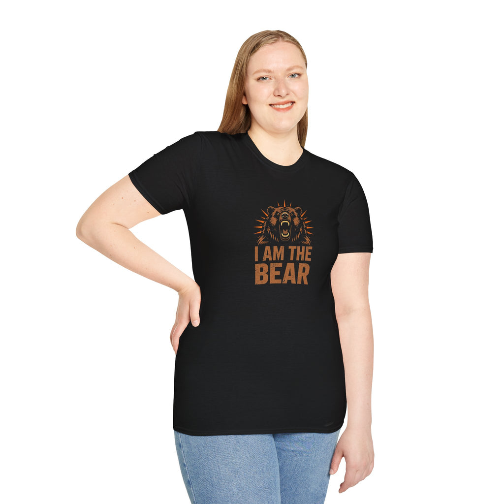 I Am The Bear, Strong Men Respect Women Unisex Softstyle T-Shirt