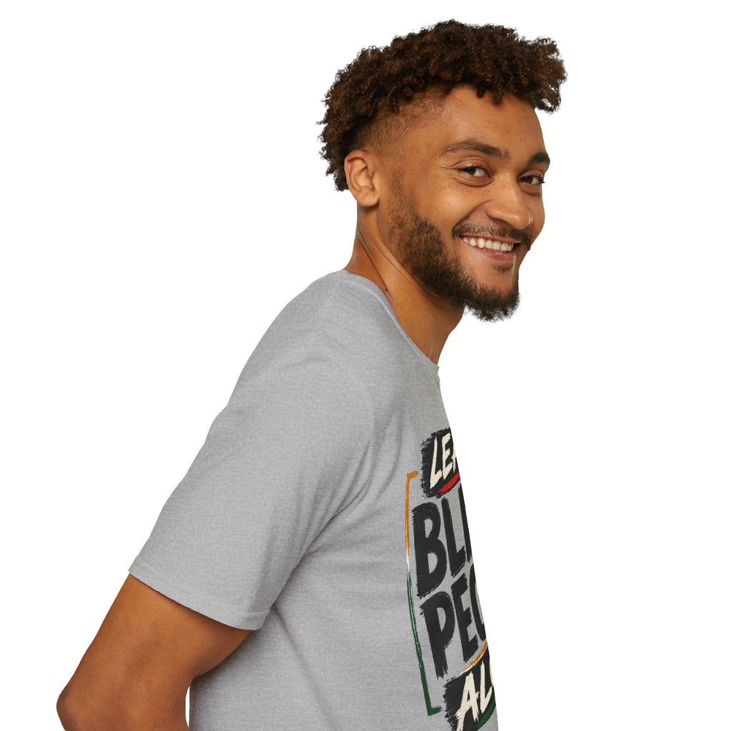 T-Shirt — "Leave Black People Alone" Social Justice Statement Tee