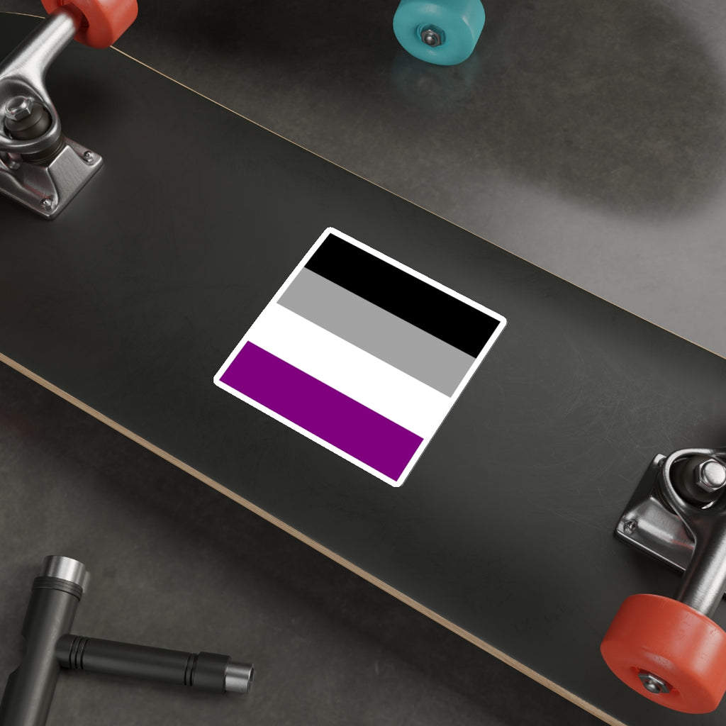 Asexual Pride Flag Die-Cut Sticker - EqualiTees.Me
