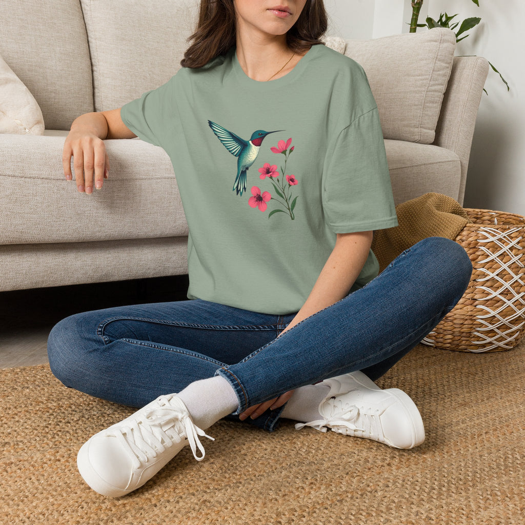 Floral Hummingbird T-Shirt
