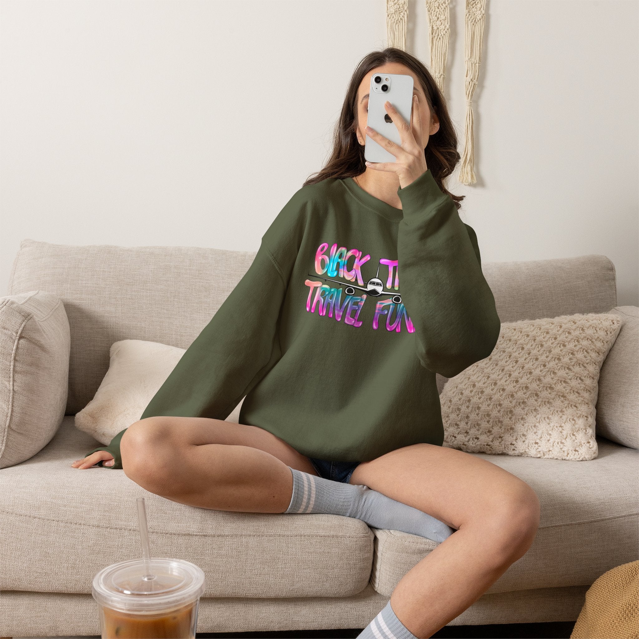 BTTF - Black Trans Travel Fund Unisex Crewneck Sweatshirt