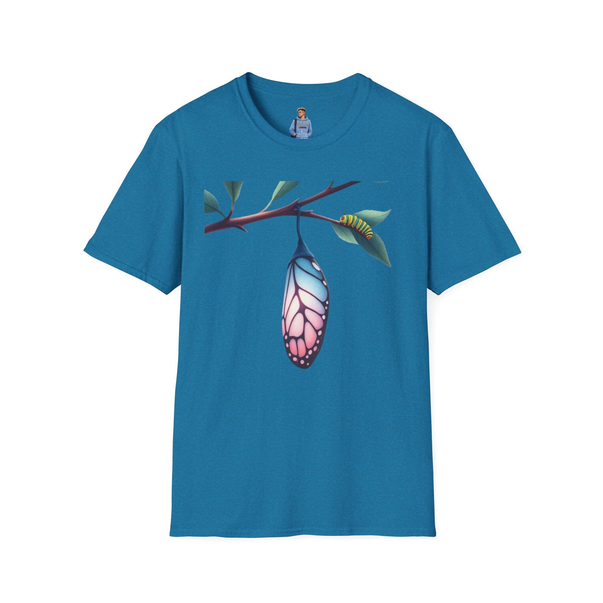 Trans Caterpillar to Butterfly Graphic T-Shirt